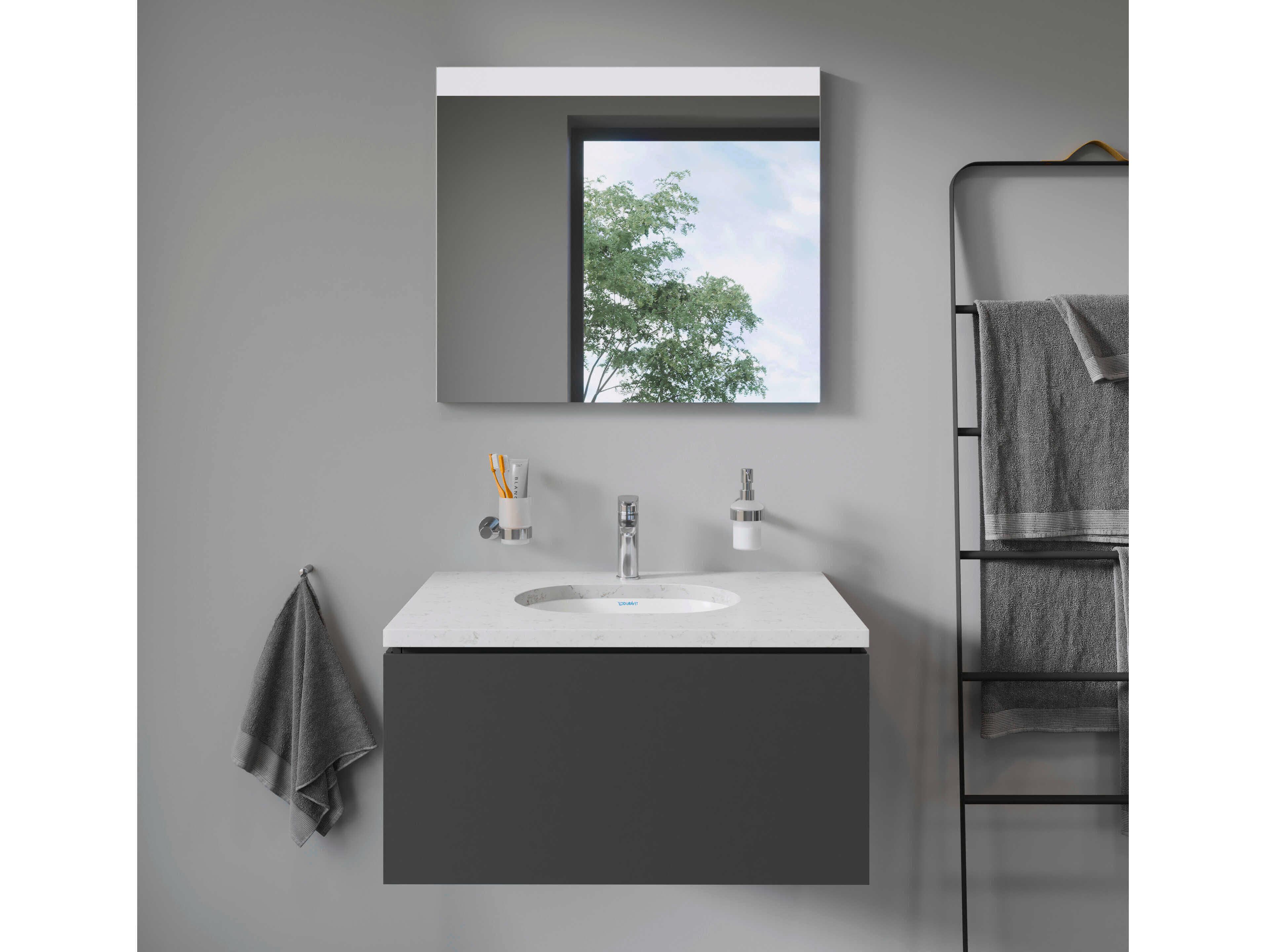 Duravit Design 17'' Ceramic White High Gloss Undermount Sink with no faucet holes