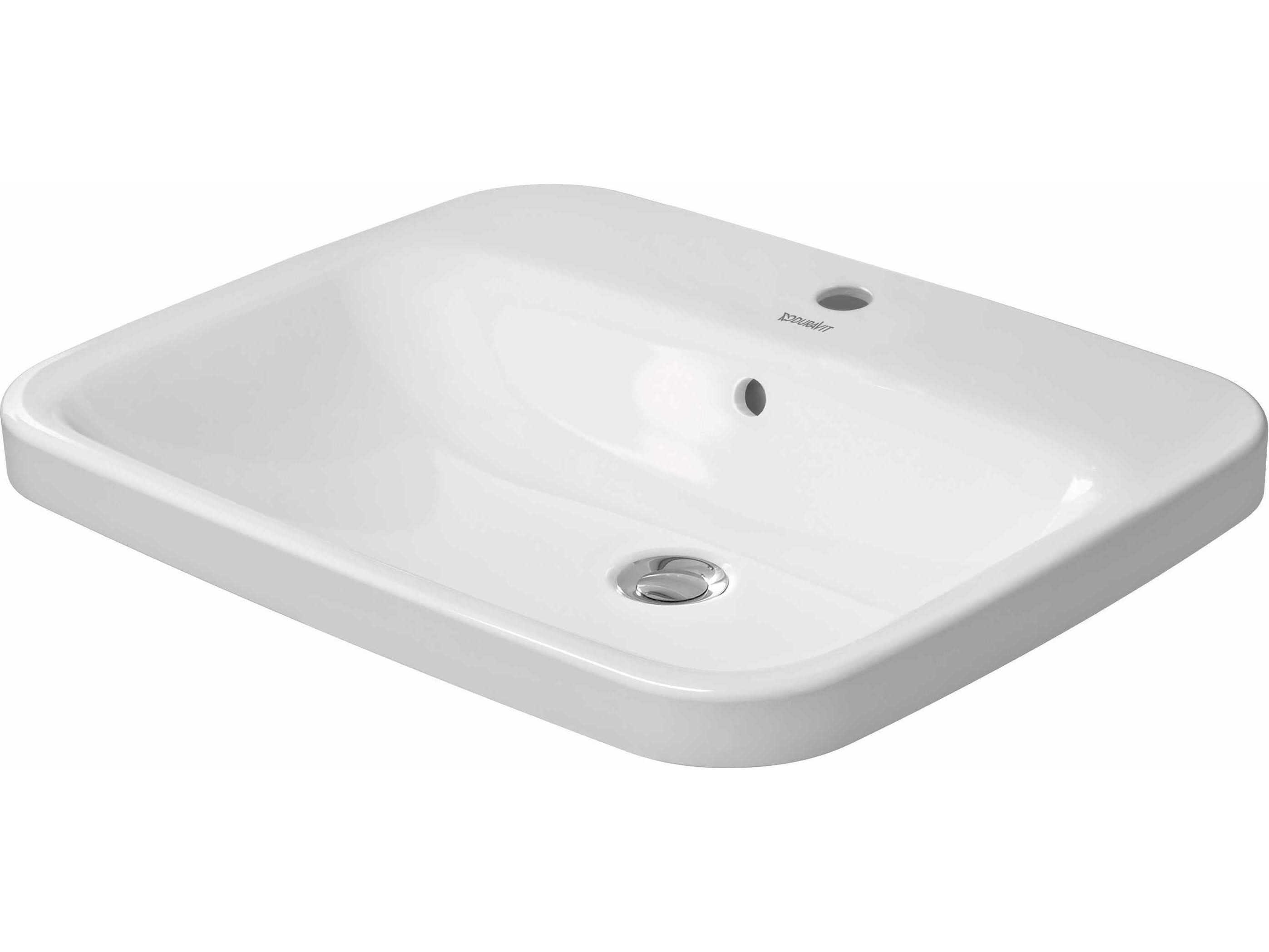 Duravit Durastyle 24'' Ceramic White High Gloss Undermount Sink with 1 Faucet hole