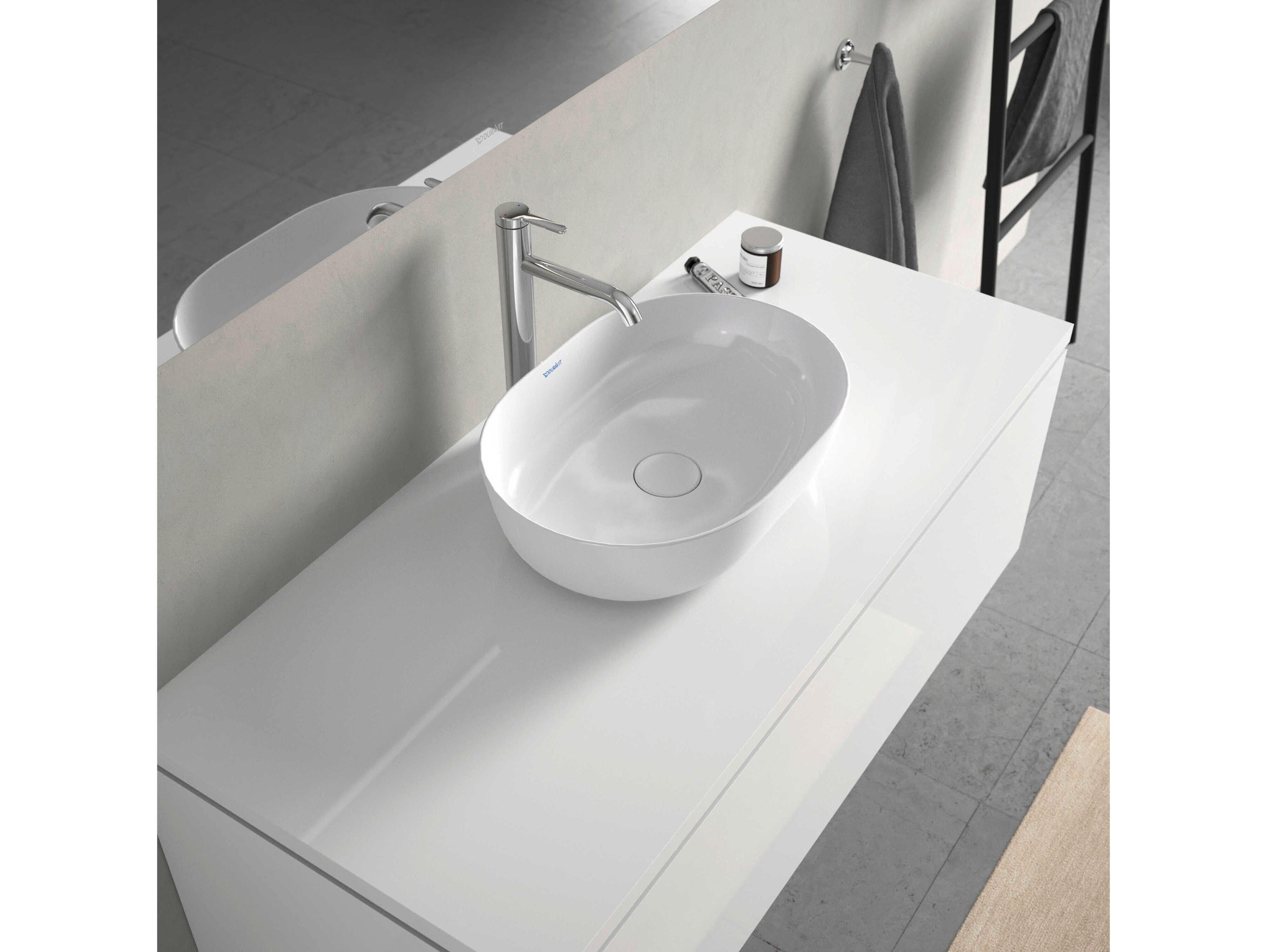 Duravit Luv 19'' White High Glos Washbowl Sink with No Faucet Holes