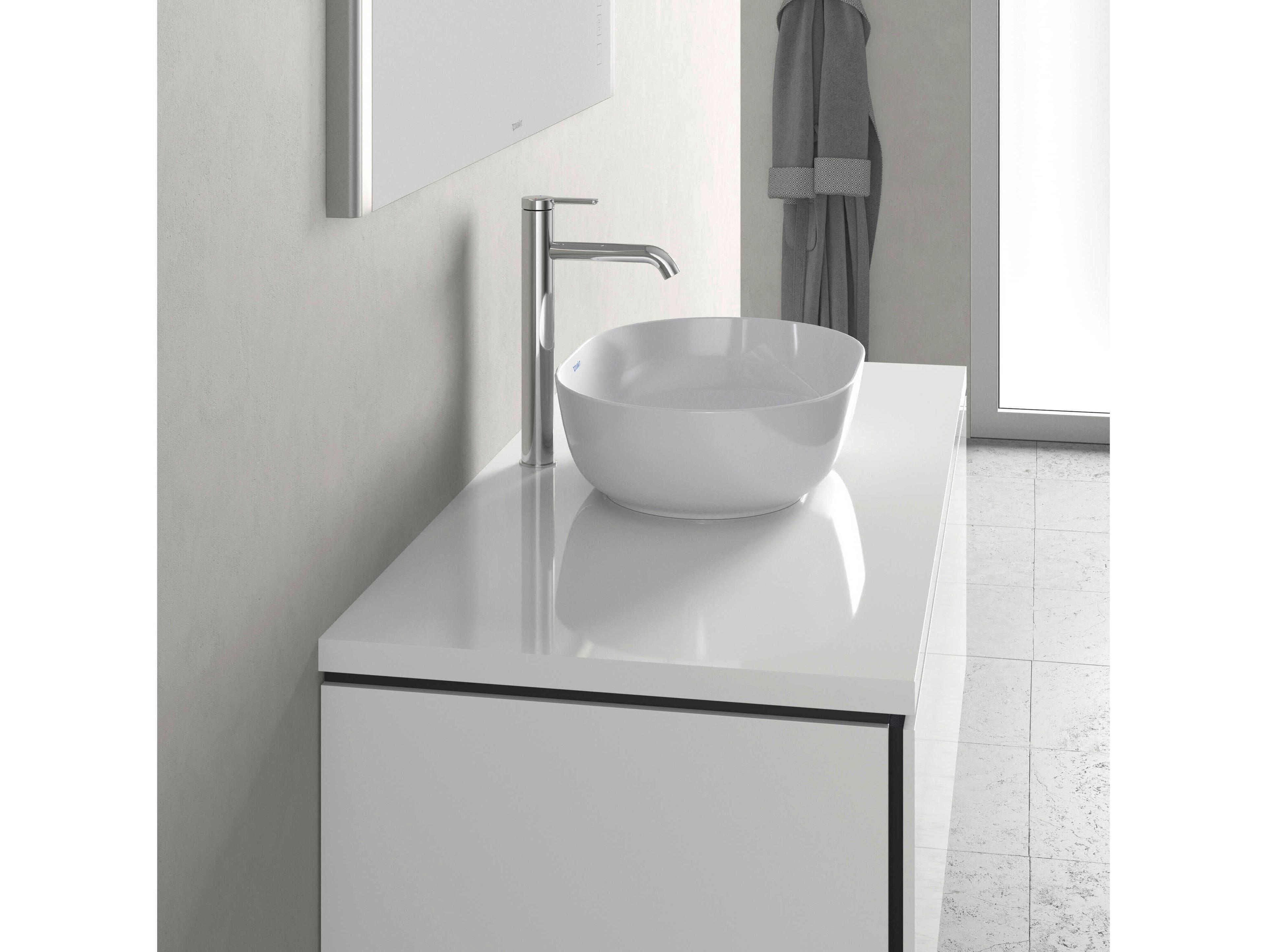 Duravit Luv 19'' White High Glos Washbowl Sink with No Faucet Holes