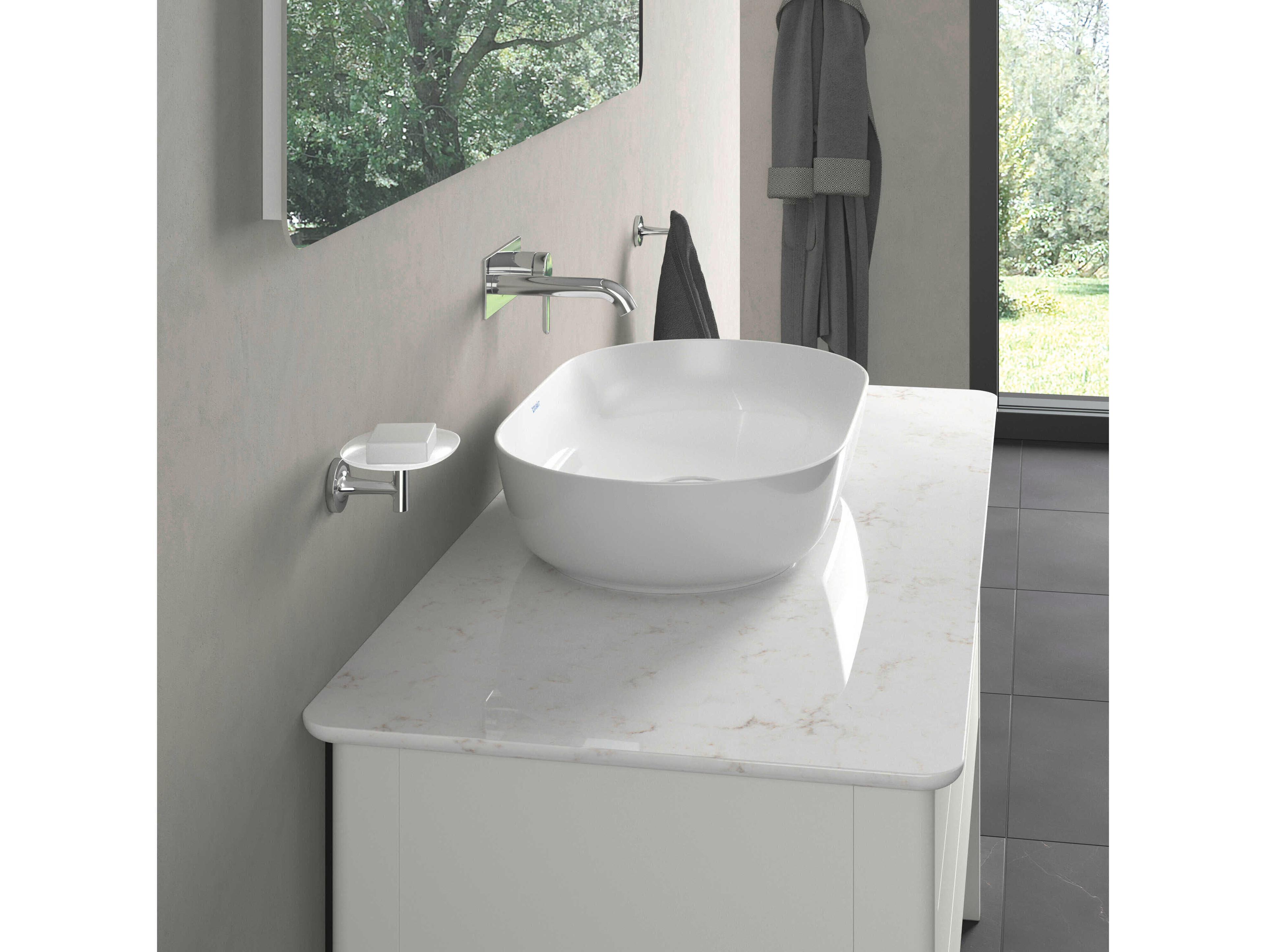 Duravit Luv 27'' White High Glos Washbowl Sink with No Faucet Holes