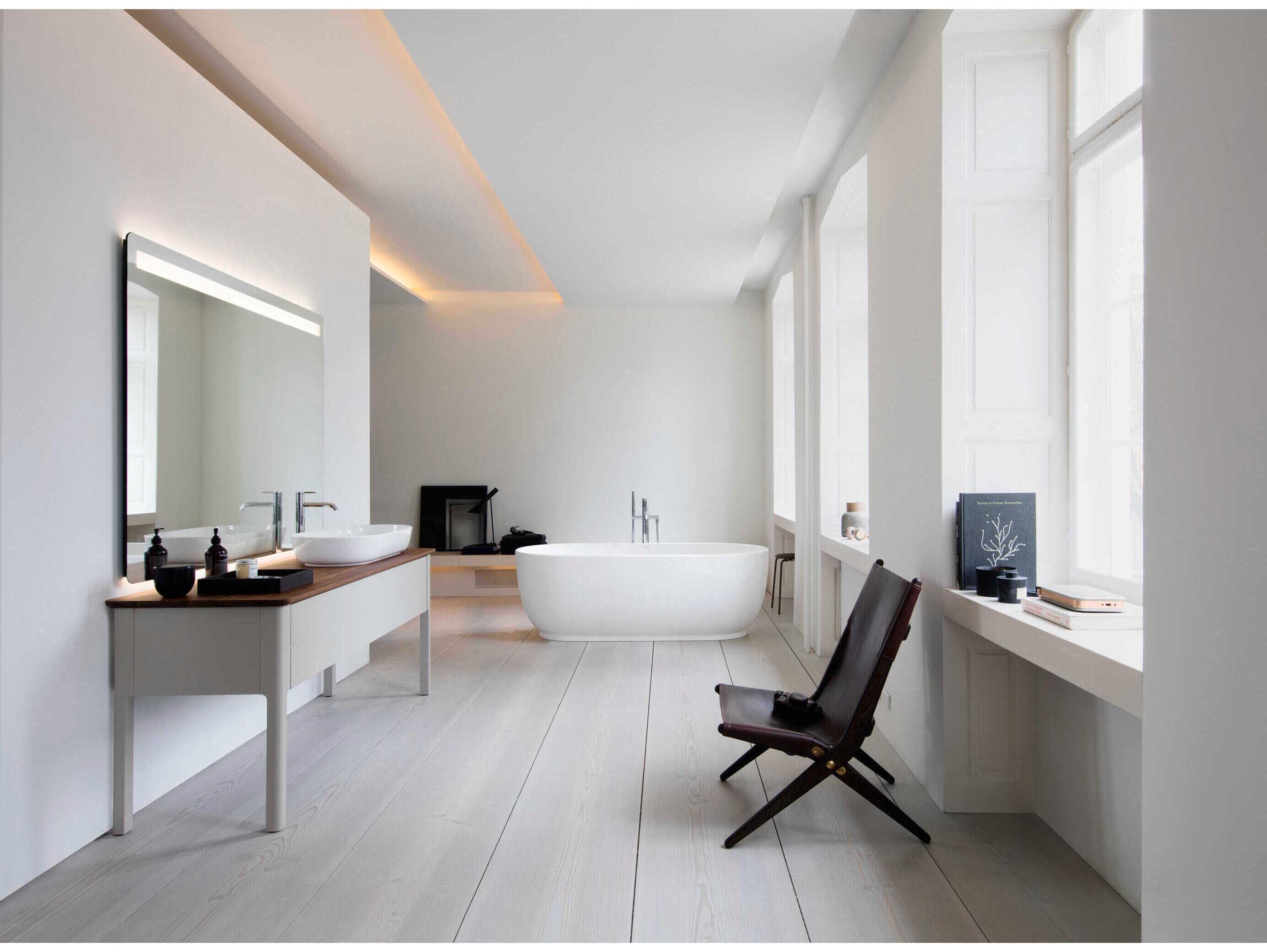 Duravit Luv 32'' White High Glos Washbowl Sink with No Faucet Holes