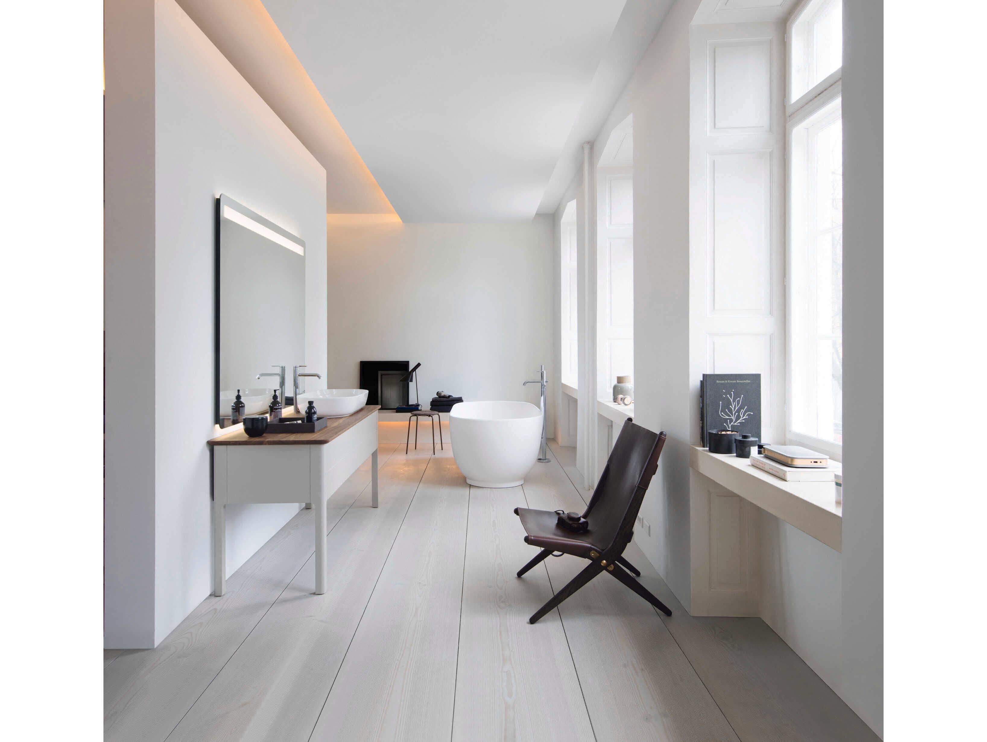 Duravit Luv 32'' White High Glos Washbowl Sink with No Faucet Holes