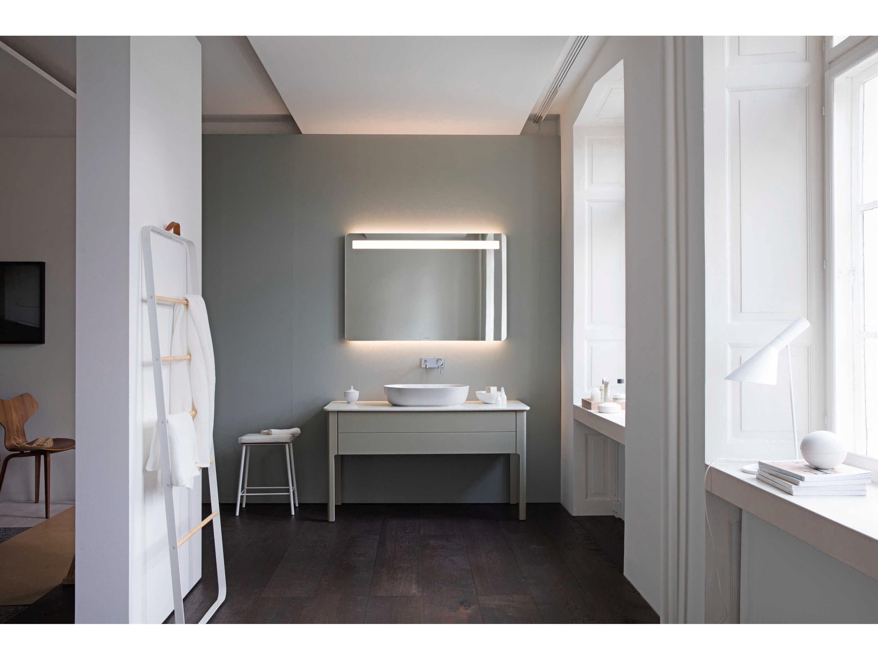 Duravit Luv 32'' White High Glos Washbowl Sink with No Faucet Holes