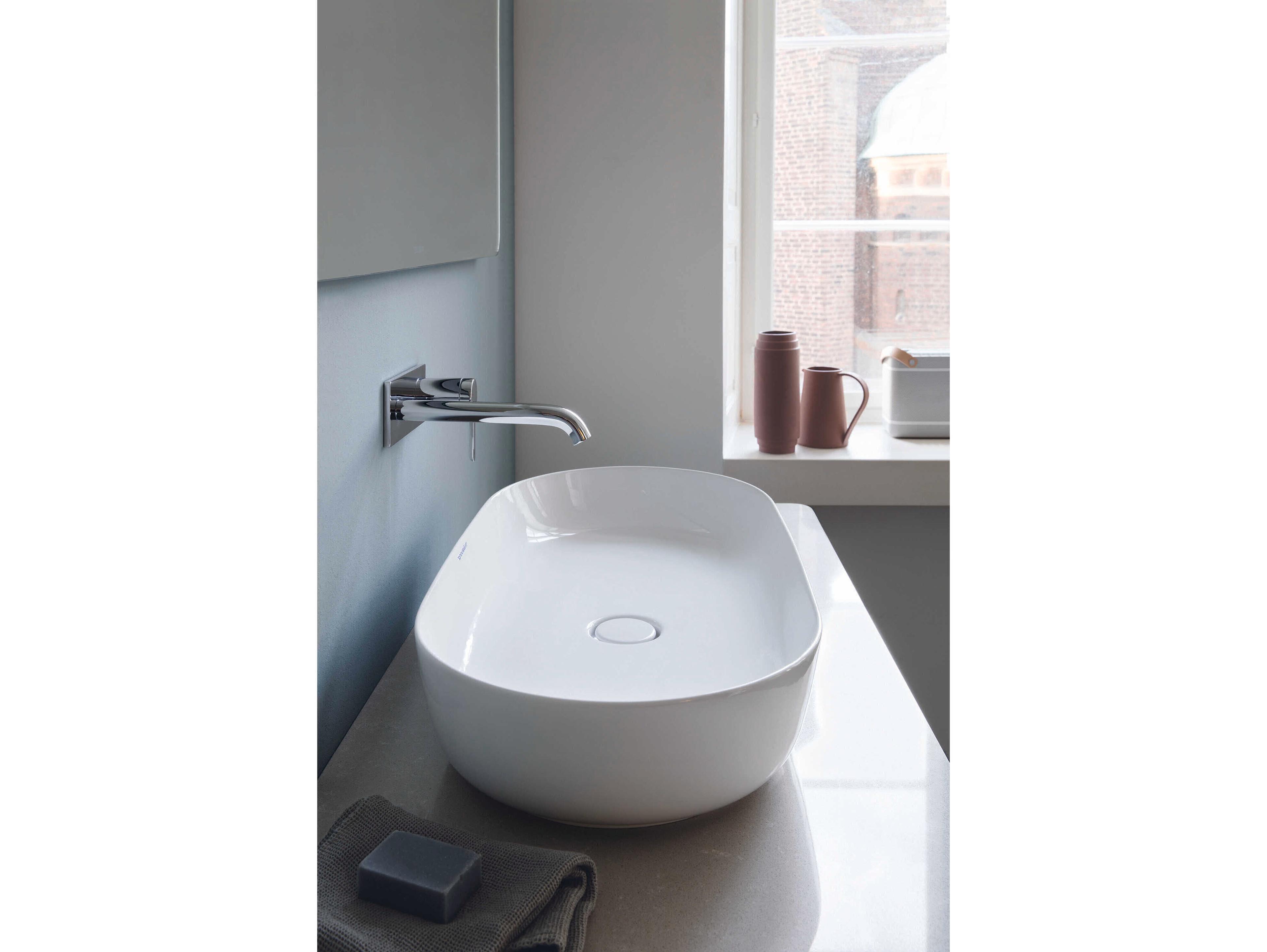 Duravit Luv 32'' White High Glos Washbowl Sink with No Faucet Holes