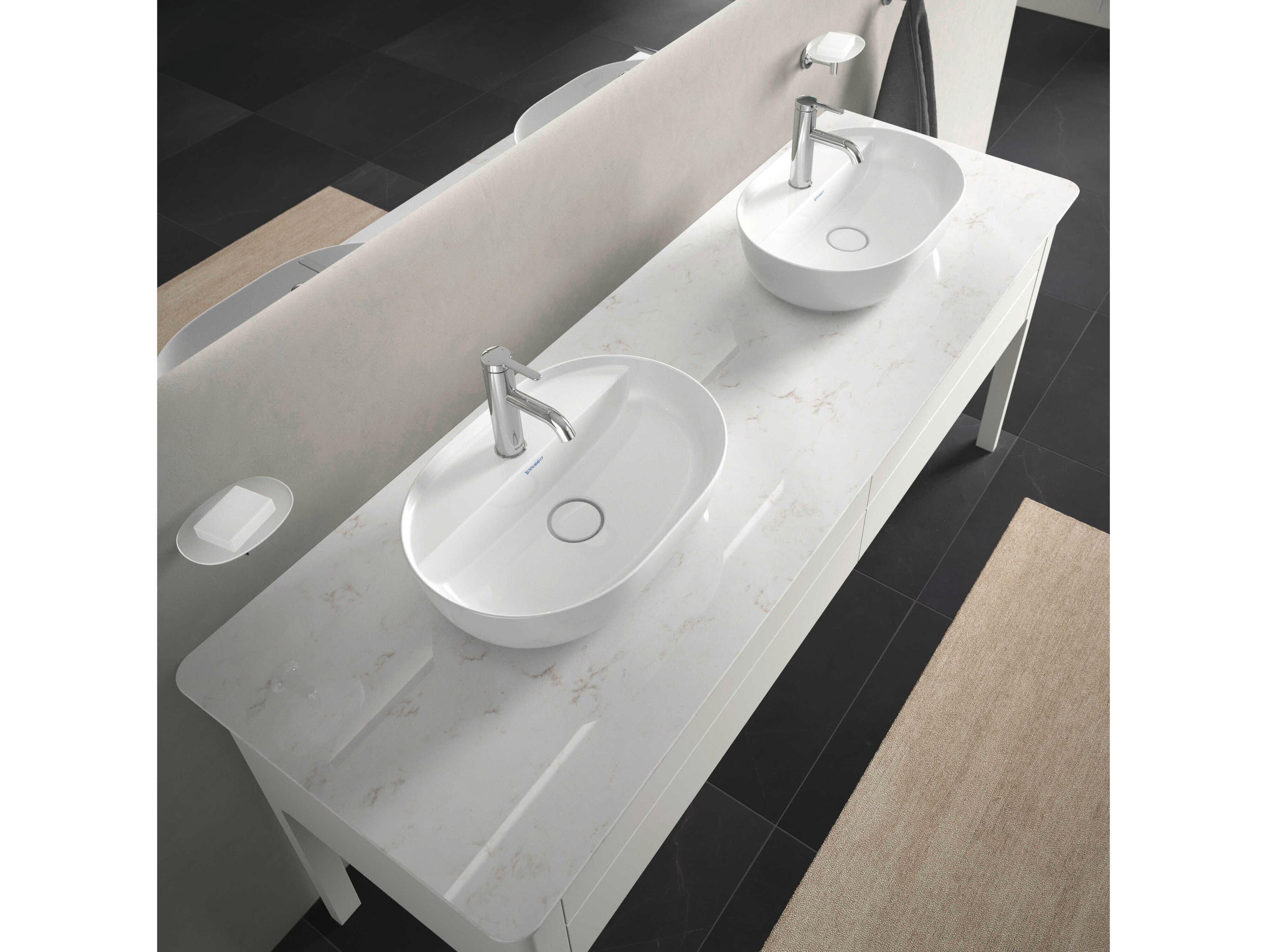 Duravit Luv 19'' White High Glos Washbowl Sink with 1 Faucet Holes