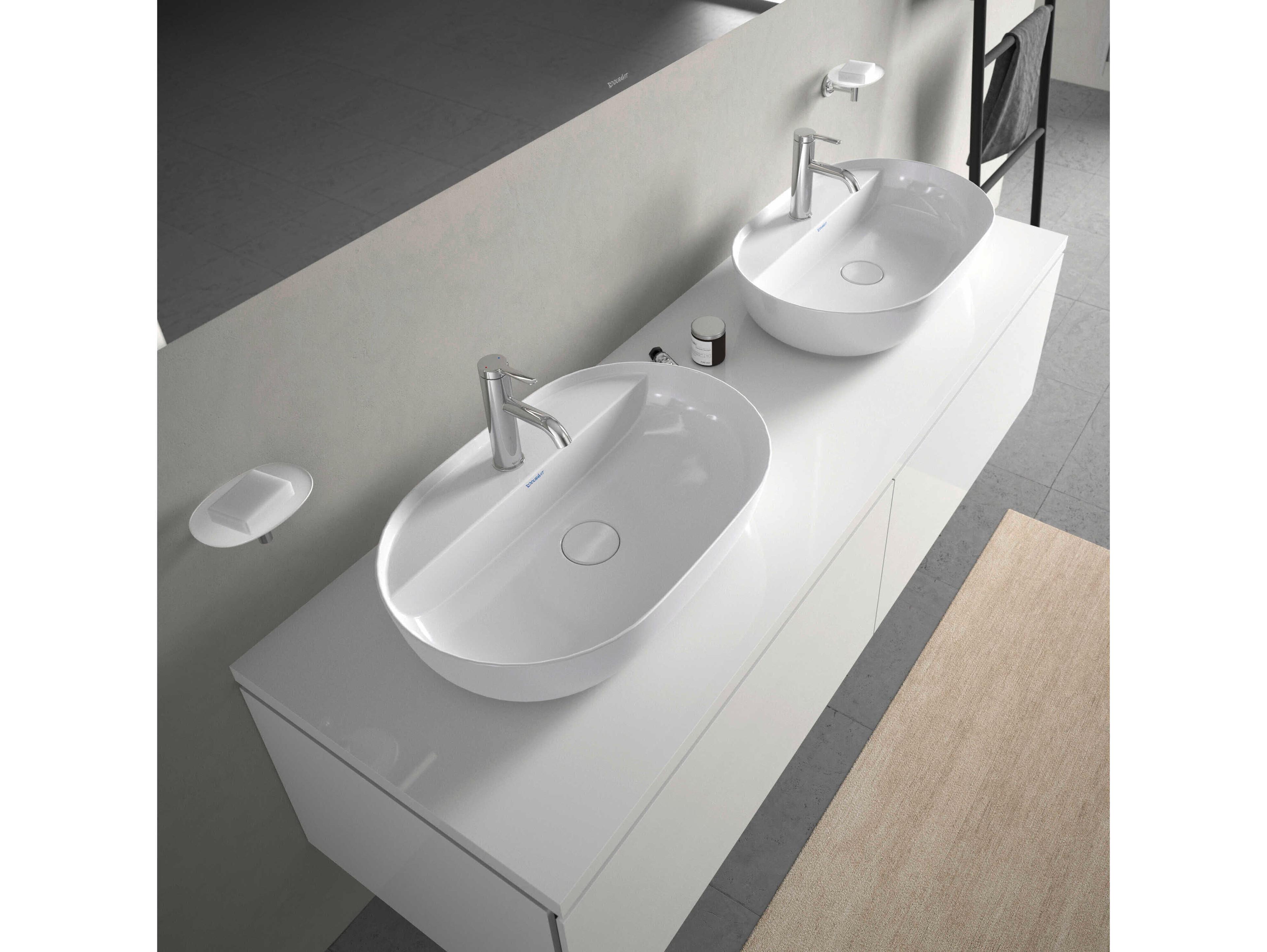 Duravit Luv 24'' White High Glos Washbowl Sink with 1 Faucet Holes
