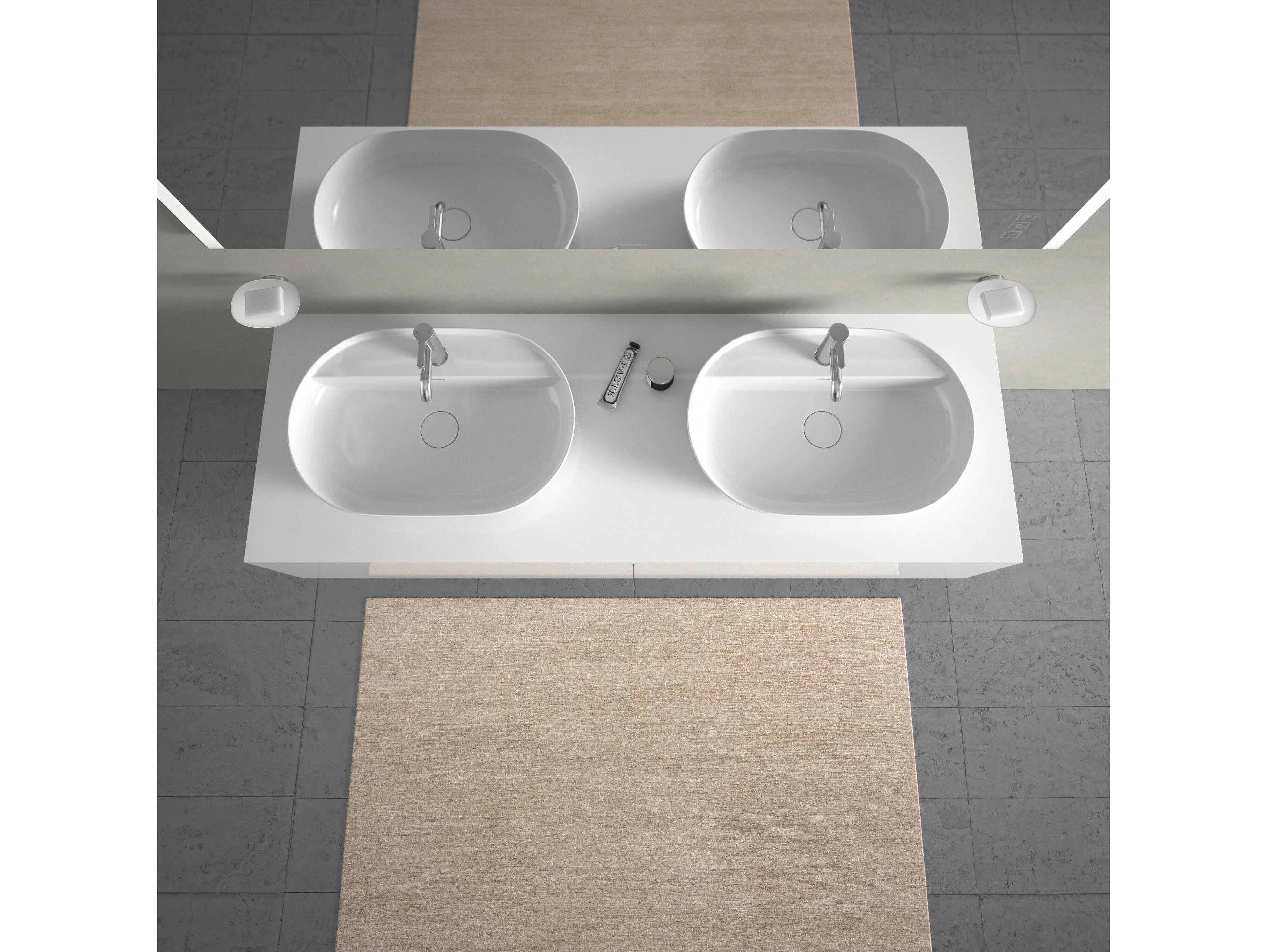 Duravit Luv 24'' White High Glos Washbowl Sink with 1 Faucet Holes