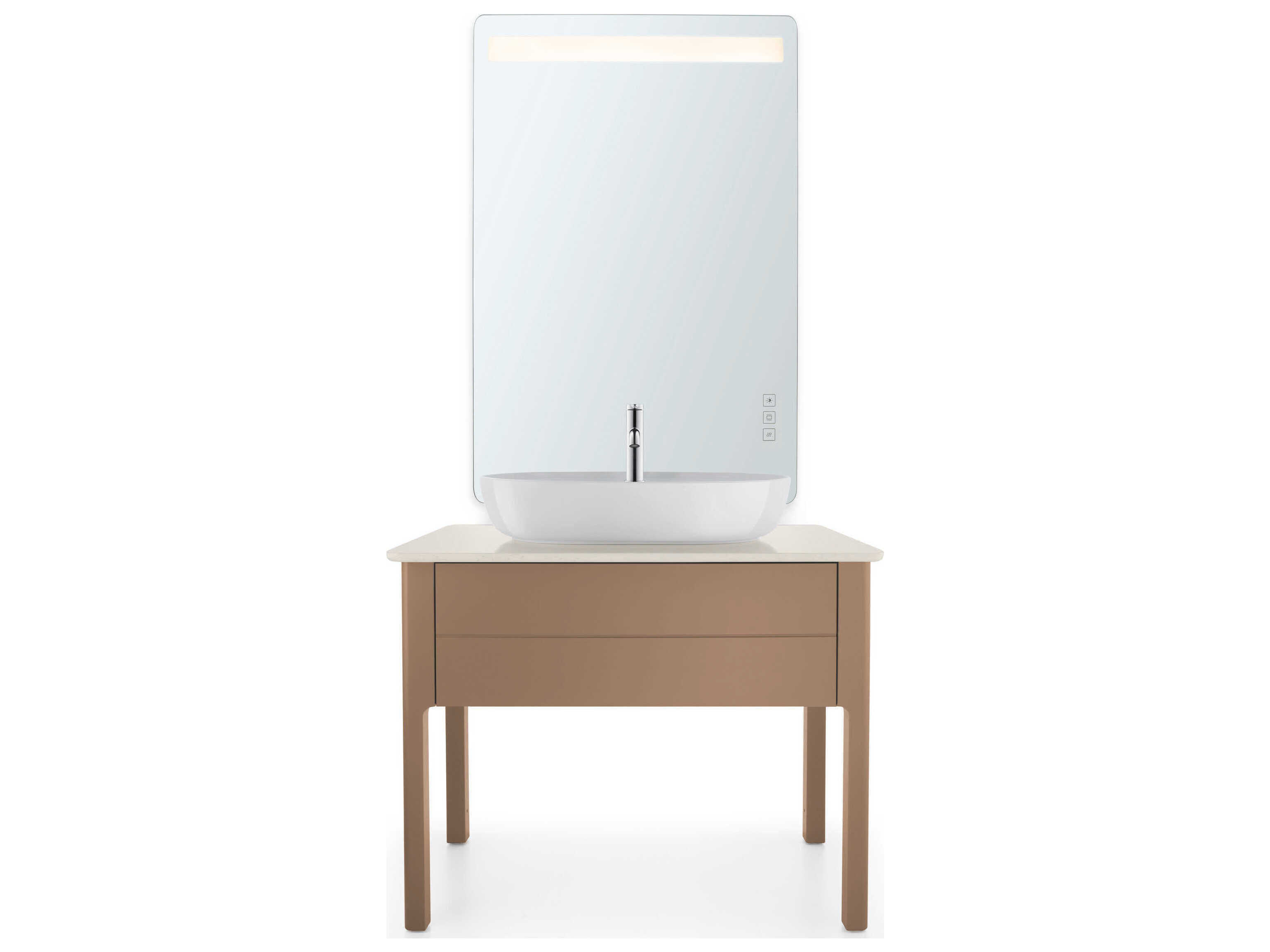 Duravit Luv 27'' White High Glos Washbowl Sink with 1 Faucet Holes