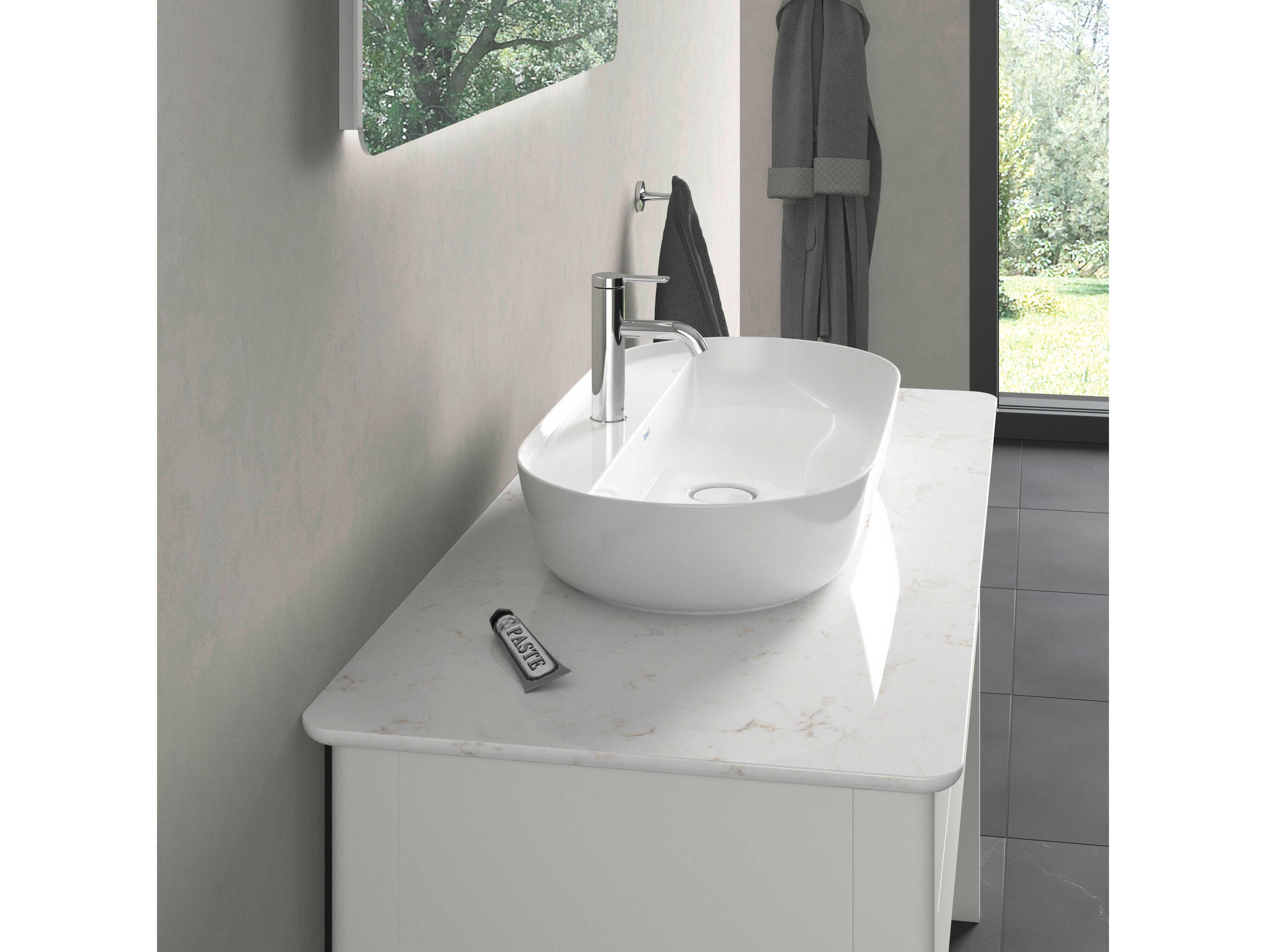 Duravit Luv 32'' White High Glos Washbowl Sink with 1 Faucet Holes
