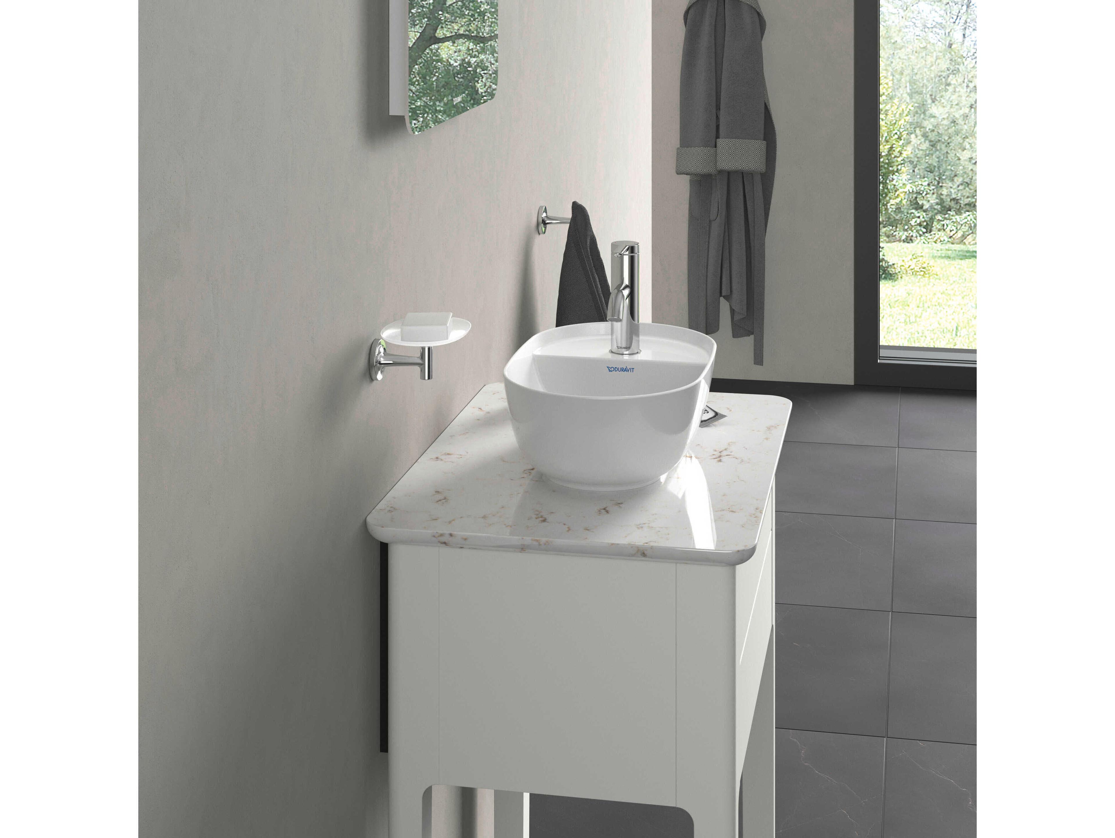 Duravit Luv 17'' White High Glos Washbowl Sink with 1 Faucet Holes