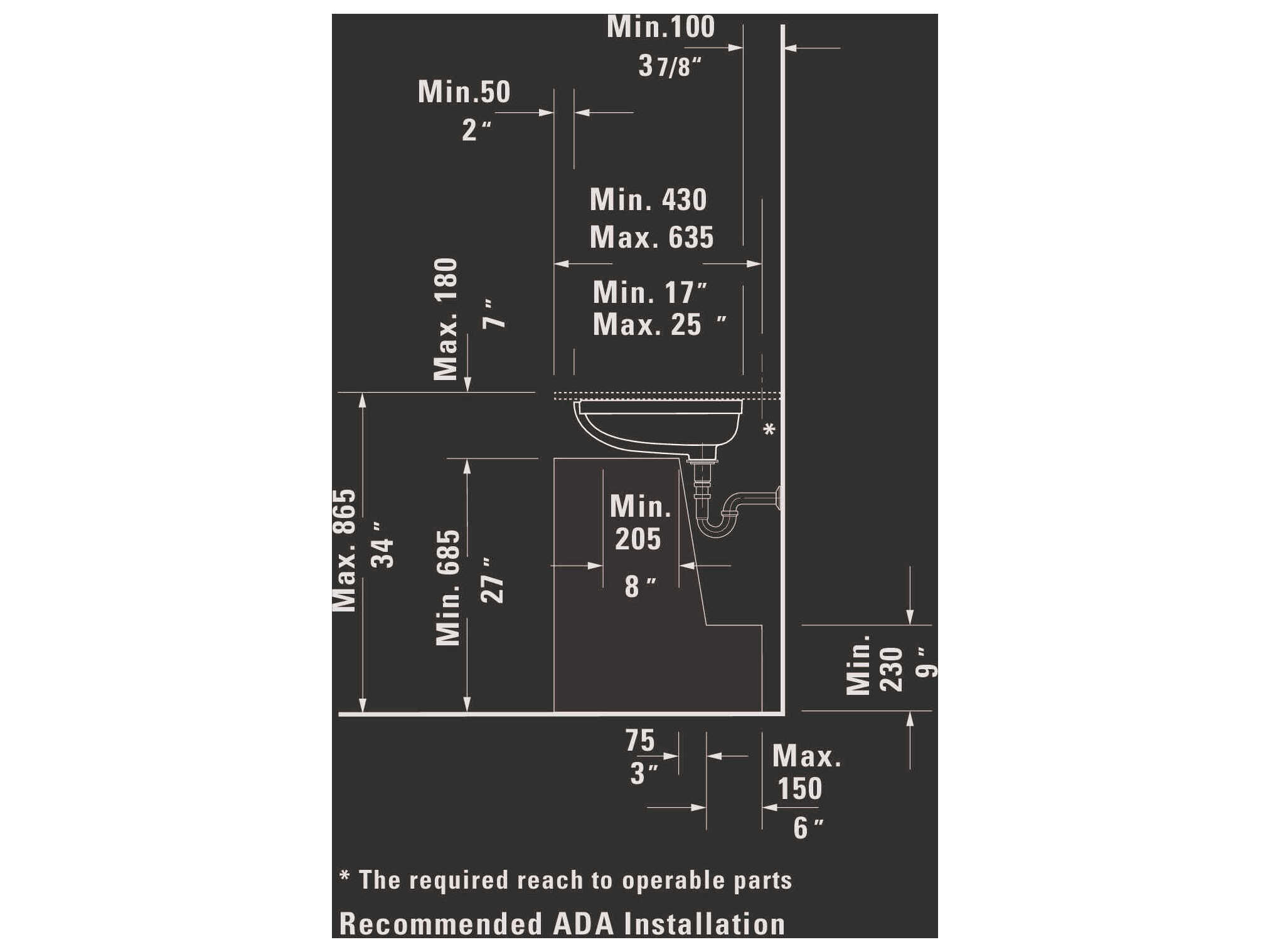 Duravit Duravit No.1 22'' Ceramic White High Gloss Undermount Sink whith No Faucet Hole