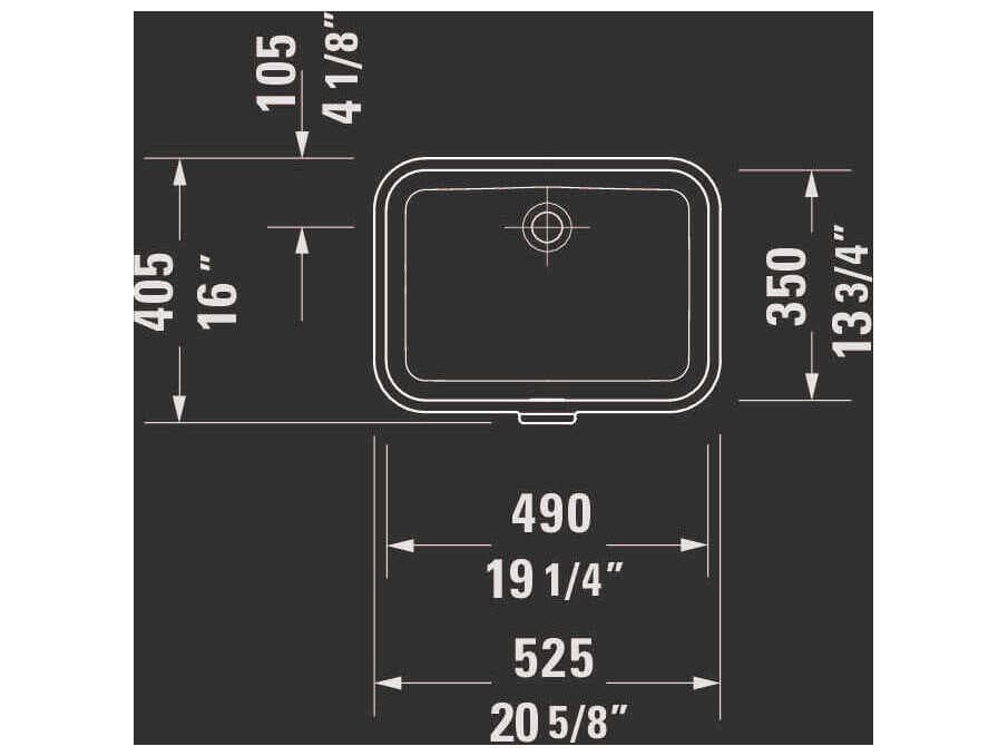 Duravit Soleil By Starck 21'' Ceramic White Undermount Sink