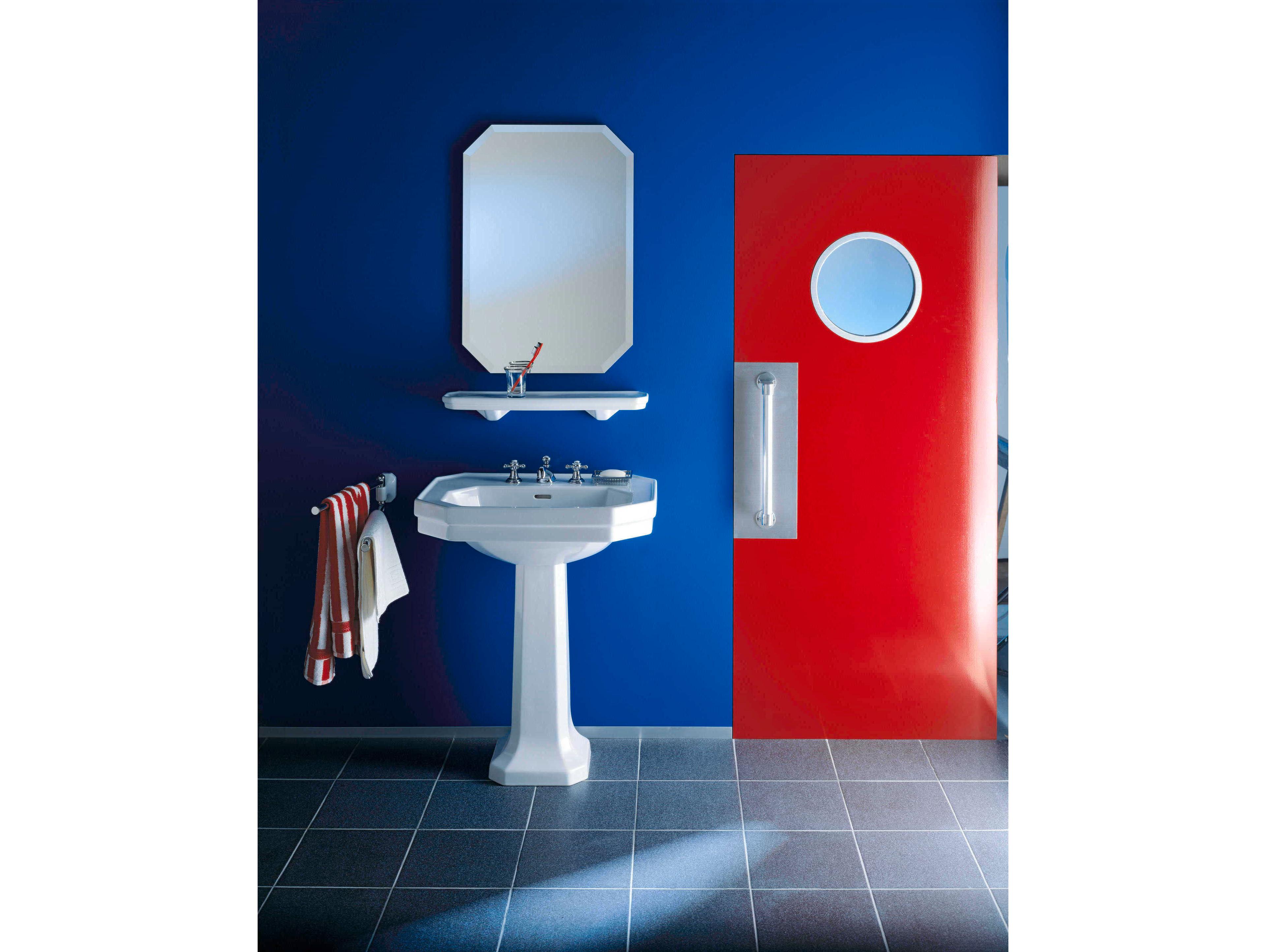 Duravit 1930 Series 24'' White High Gloss Sink with 1 faucet hole