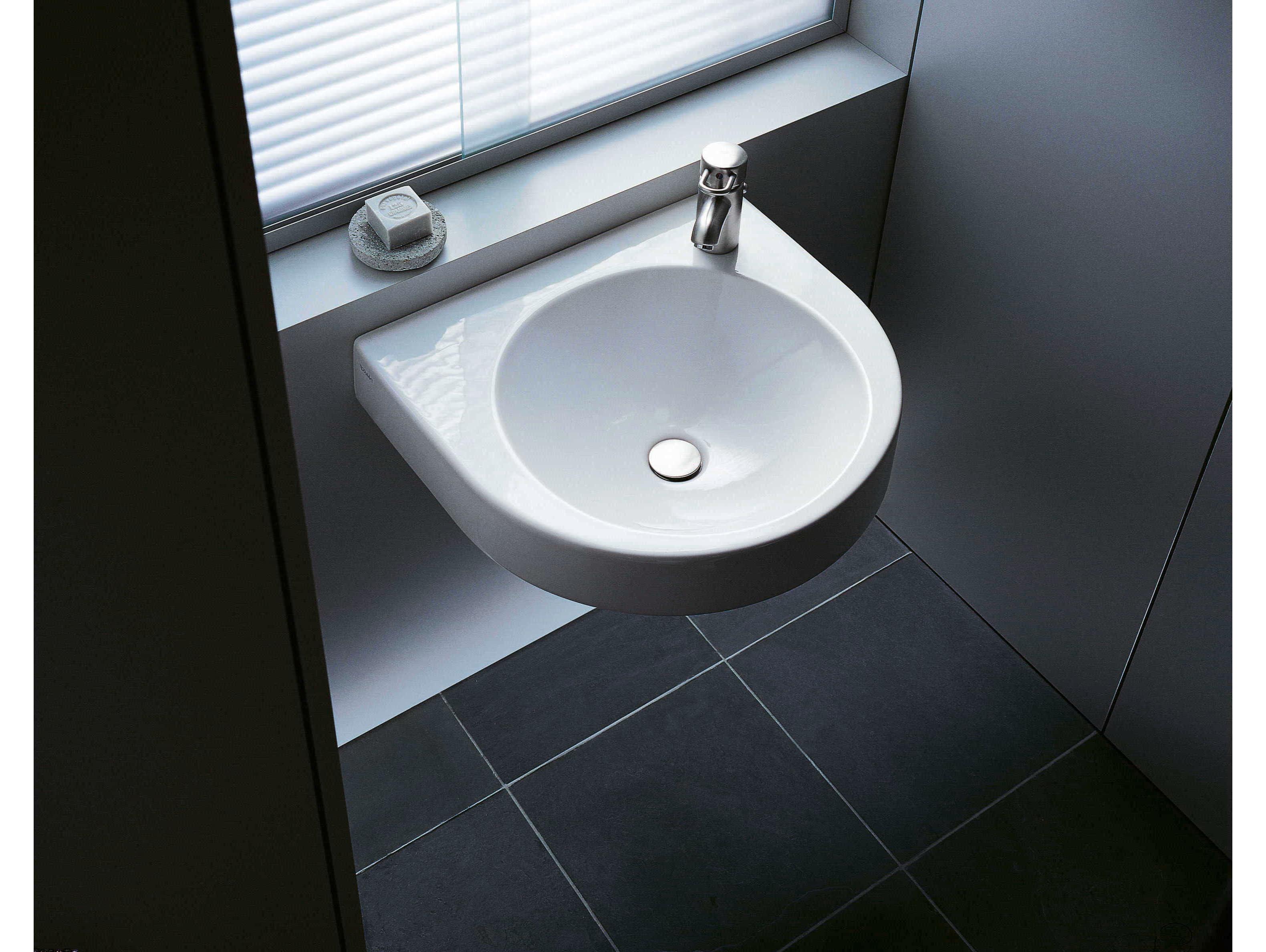 Duravit Architec 23'' White High Gloss Sink with 1 right positioned faucet hole