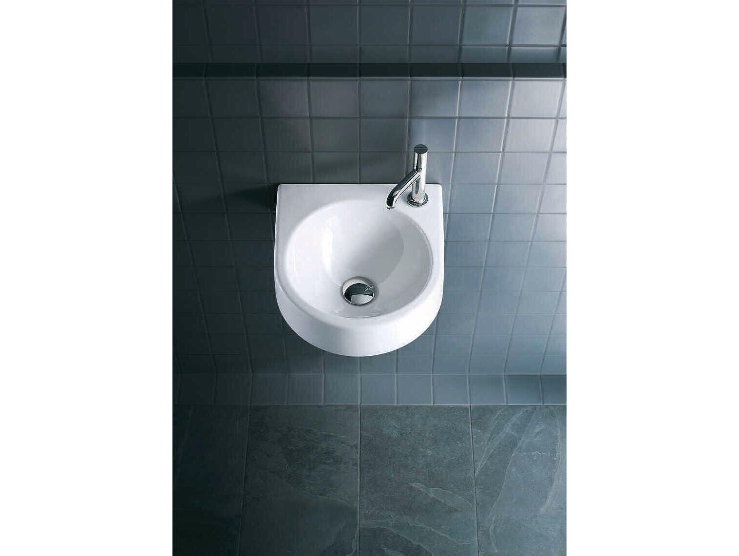Duravit Architec 23'' White High Gloss Sink with 1 right positioned faucet hole