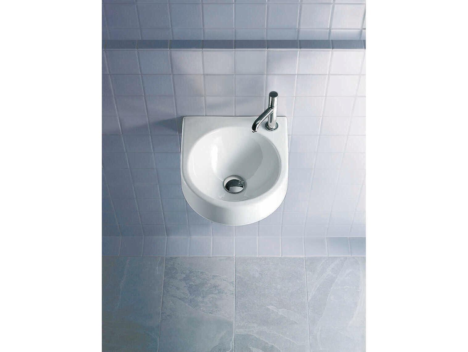Duravit Architec 23'' White High Gloss Sink with 1 right positioned faucet hole