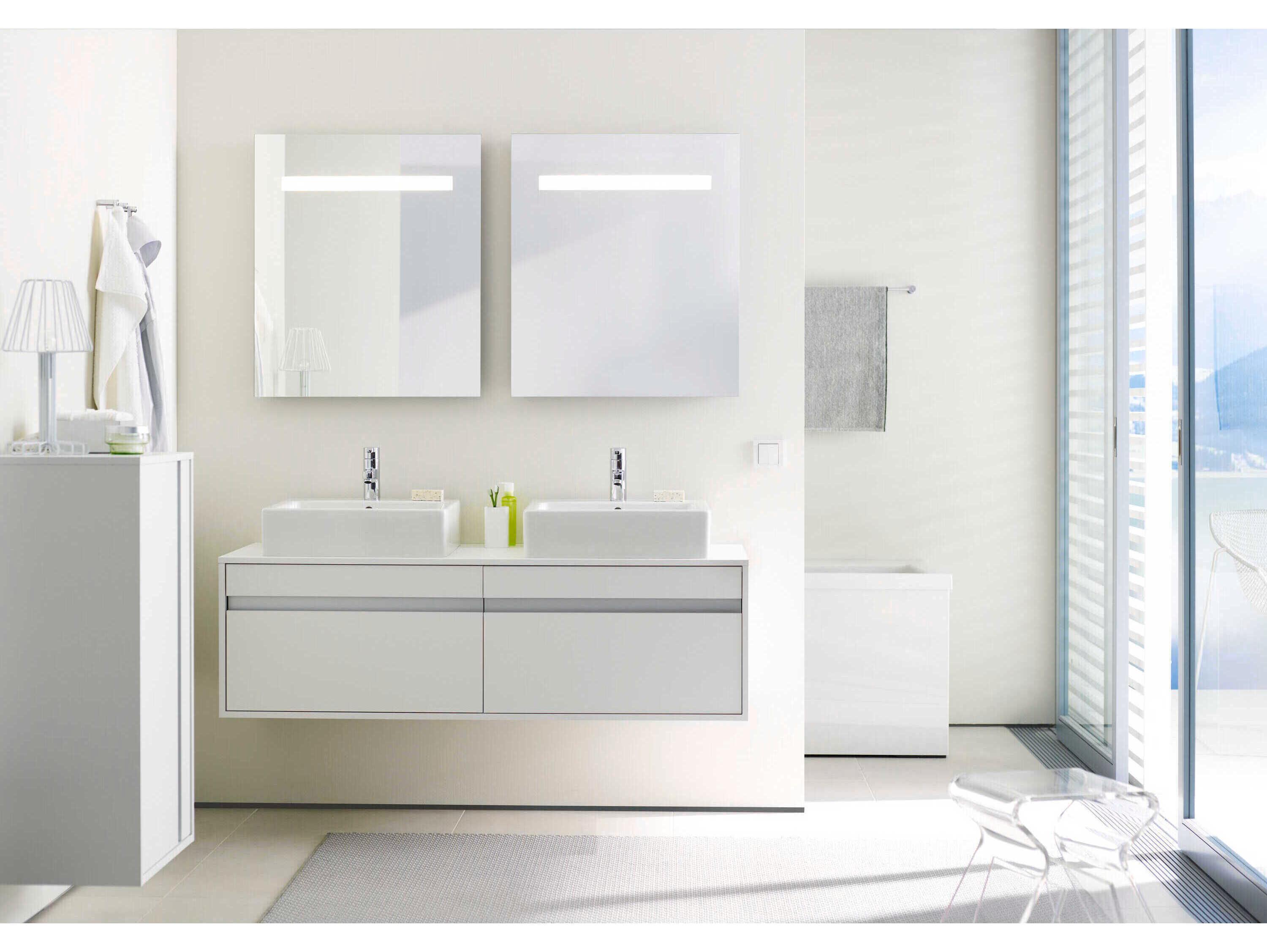 Duravit Vero 19'' Ceramic White High Gloss Washbowl Sink with 1 Faucet Hole