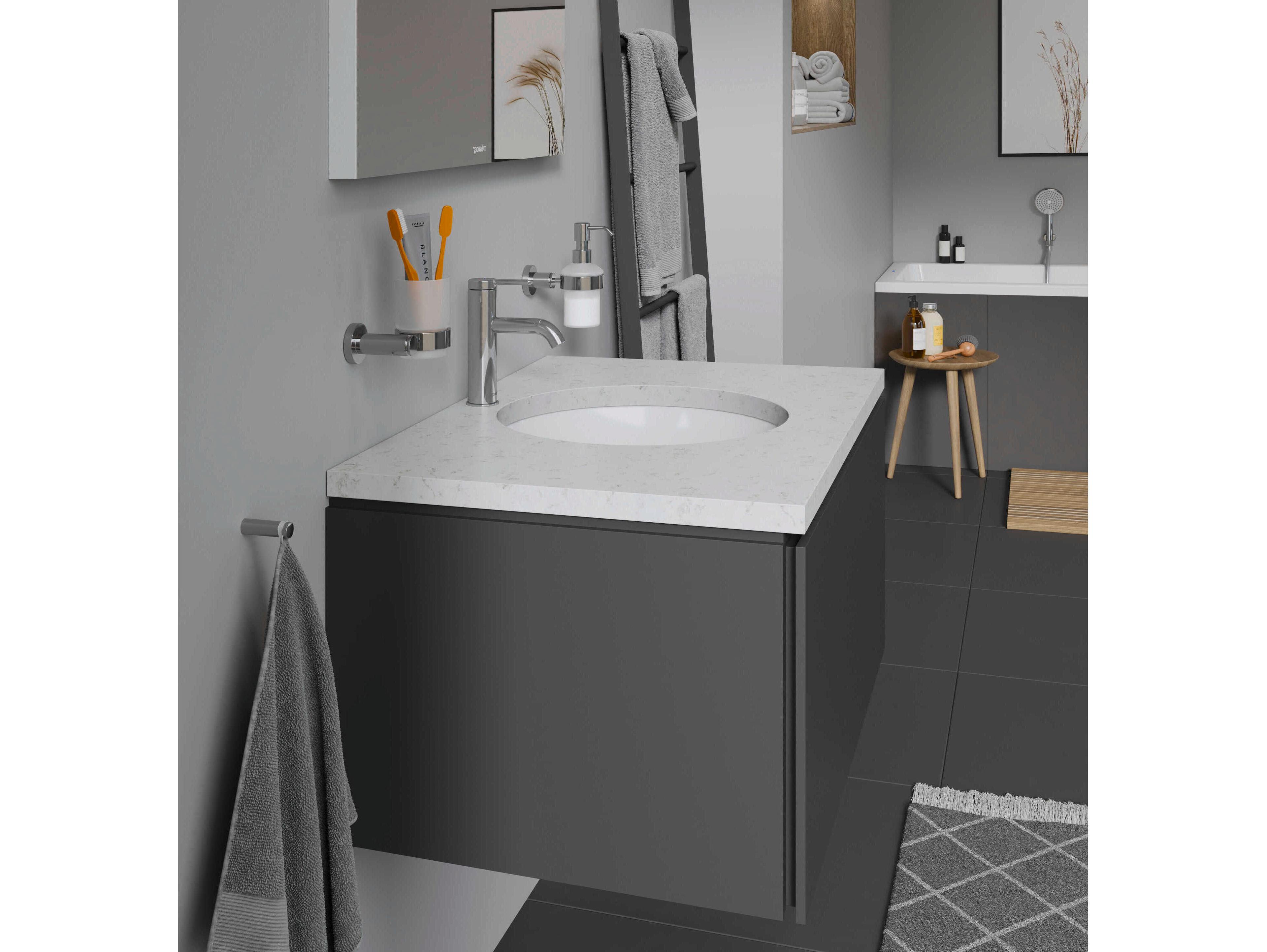 Duravit Architec 16'' White High Gloss Undermount Sink with no faucet holes