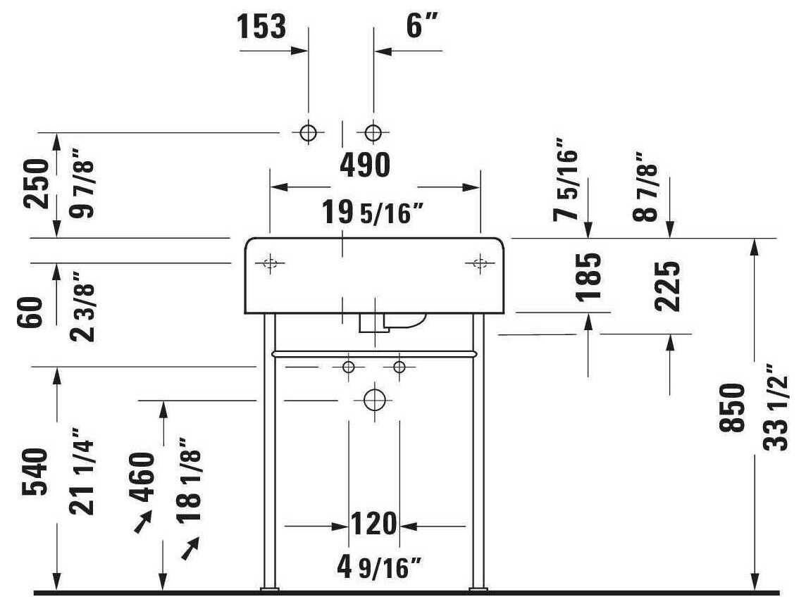 Duravit Design 24'' Rectangular Ceramic White High Gloss Undermount Sink with 1 faucet hole - Left sided basin