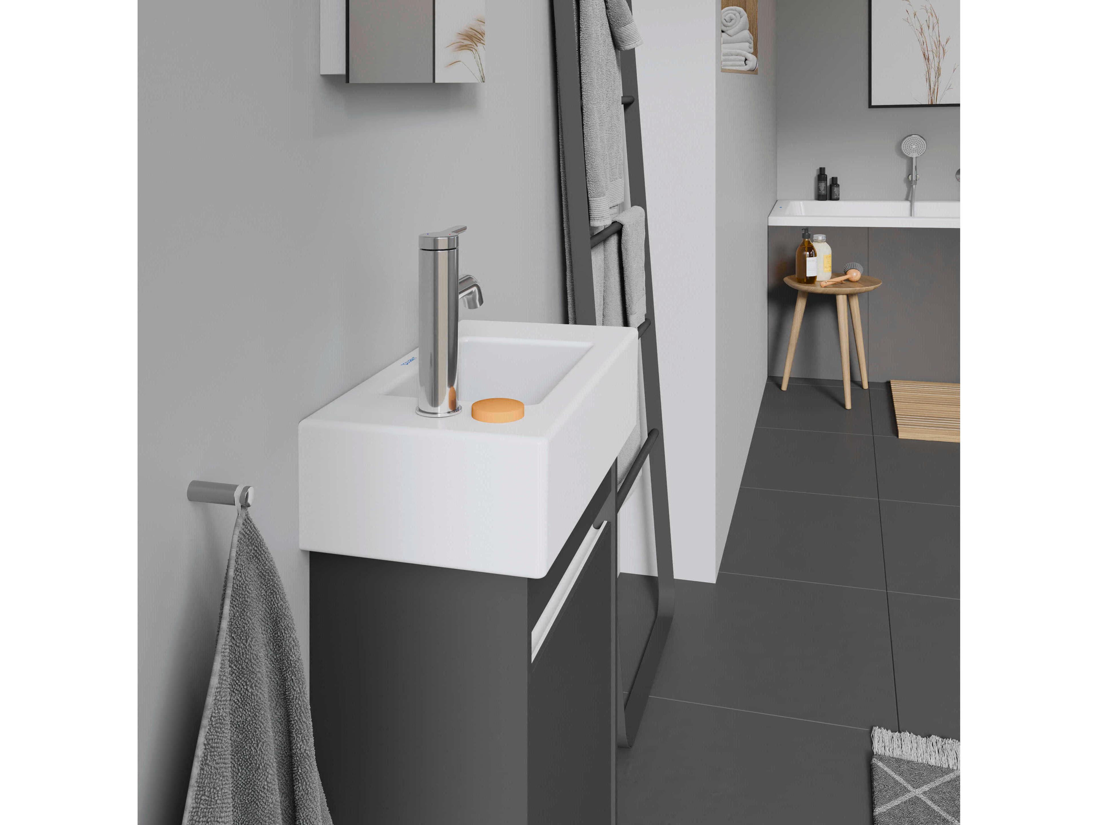 Duravit Vero 20'' Ceramic White High Gloss Hand Sink with No Faucet Hole