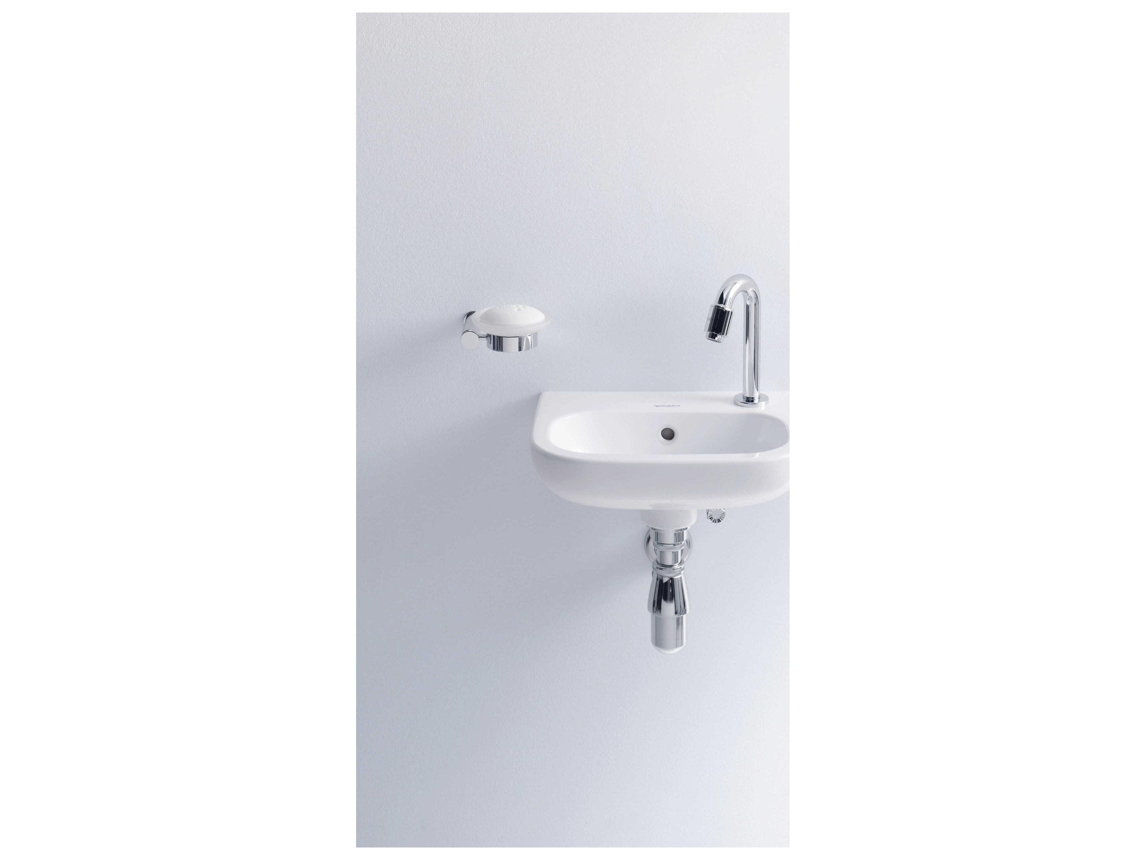 Duravit D-code 14'' Ceramic White High Gloss Sink with 1 Right-side faucet hole