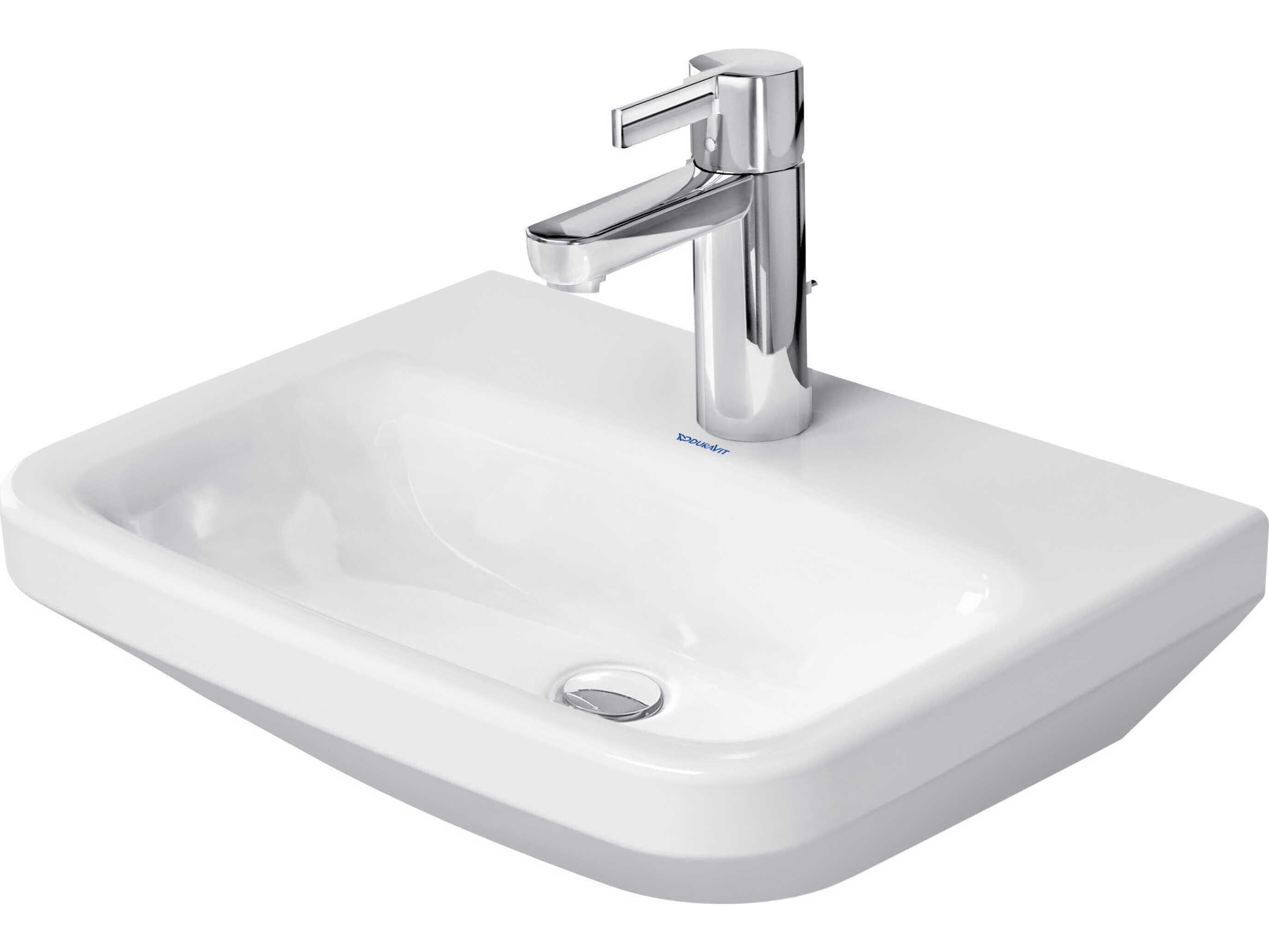 Duravit Durastyle 18'' Ceramic White High Gloss  Sink with 1 Faucet hole