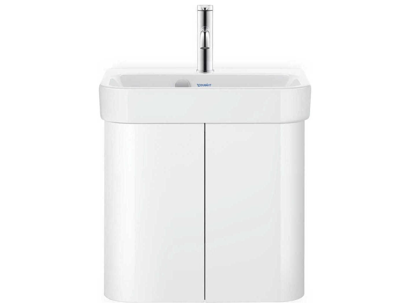 Duravit Happy D.2 20'' Ceramic White High Gloss Hand Sink with 1 Faucet Hole