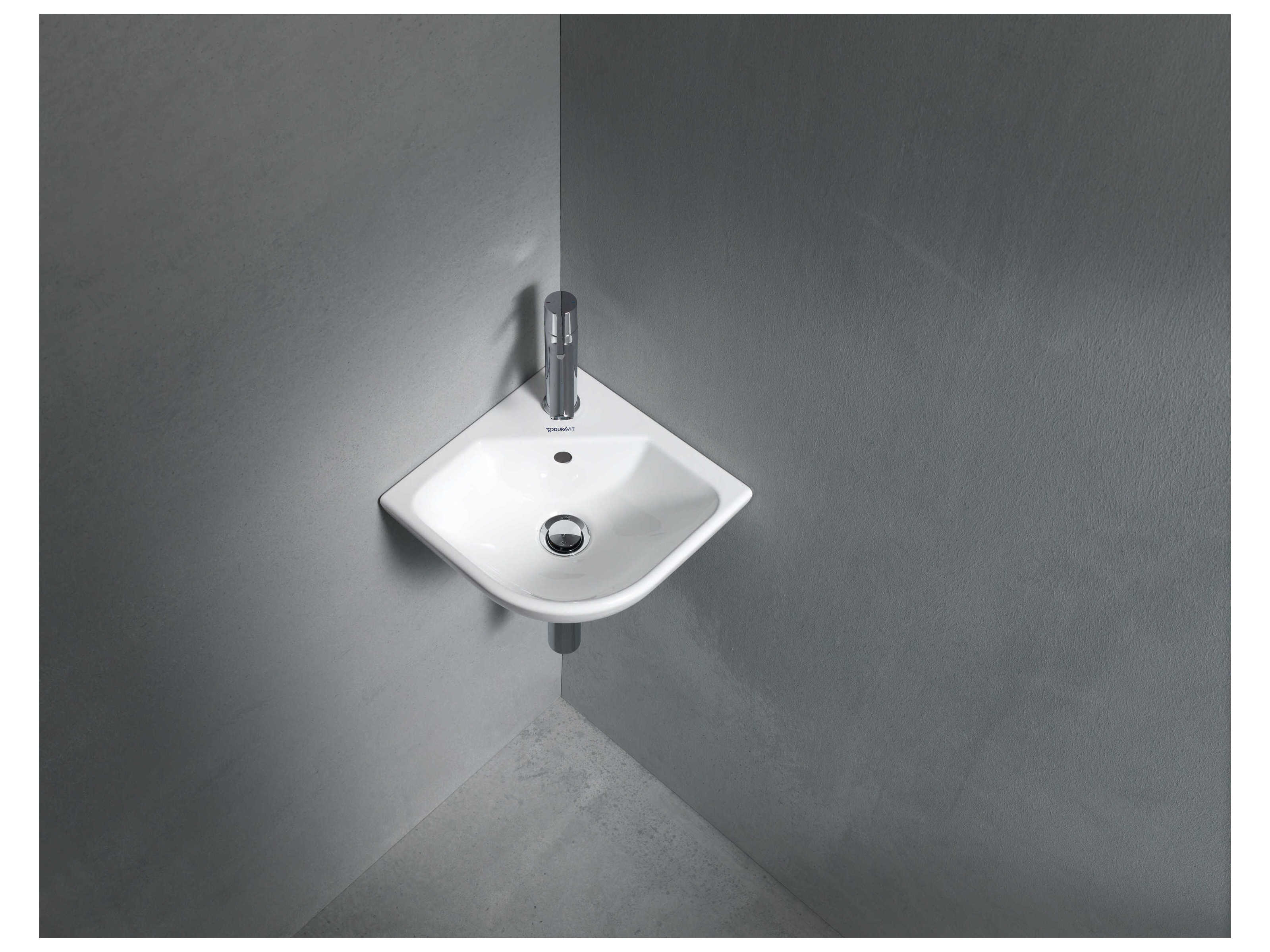 Duravit Me By Starck 17'' Ceramic White High Gloss Hand Sink with 1 Faucet Hole