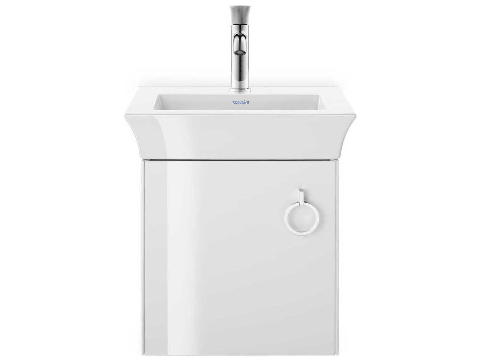 Duravit White Tulip 18'' White High Glosss Hand Sink with 1 Faucet Hole