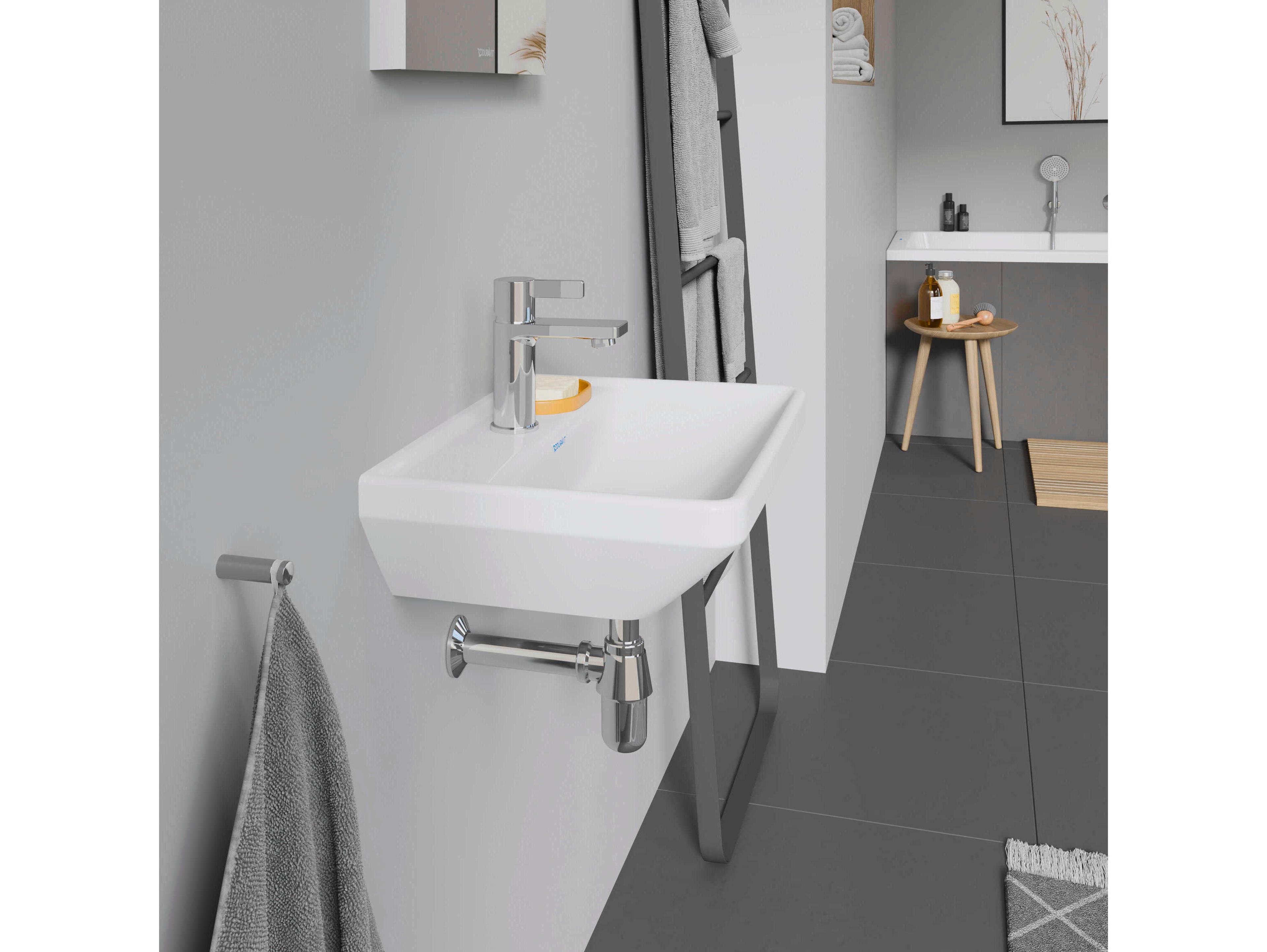 Duravit D-neo 18'' Ceramic White High Gloss Sink - With 1 Faucet Hole