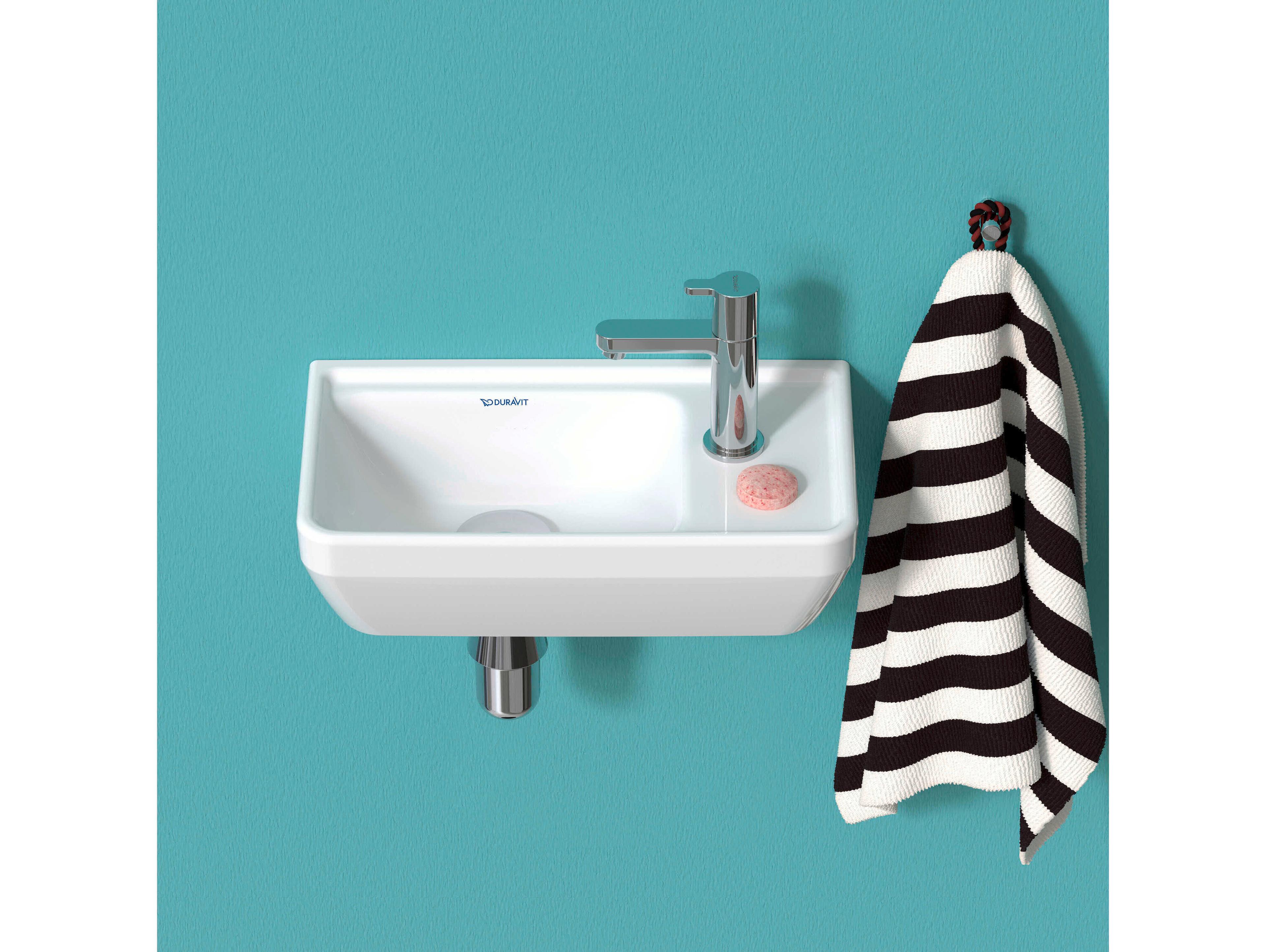 Duravit D-neo 16'' Ceramic White High Gloss Sink - With 1 Faucet hole