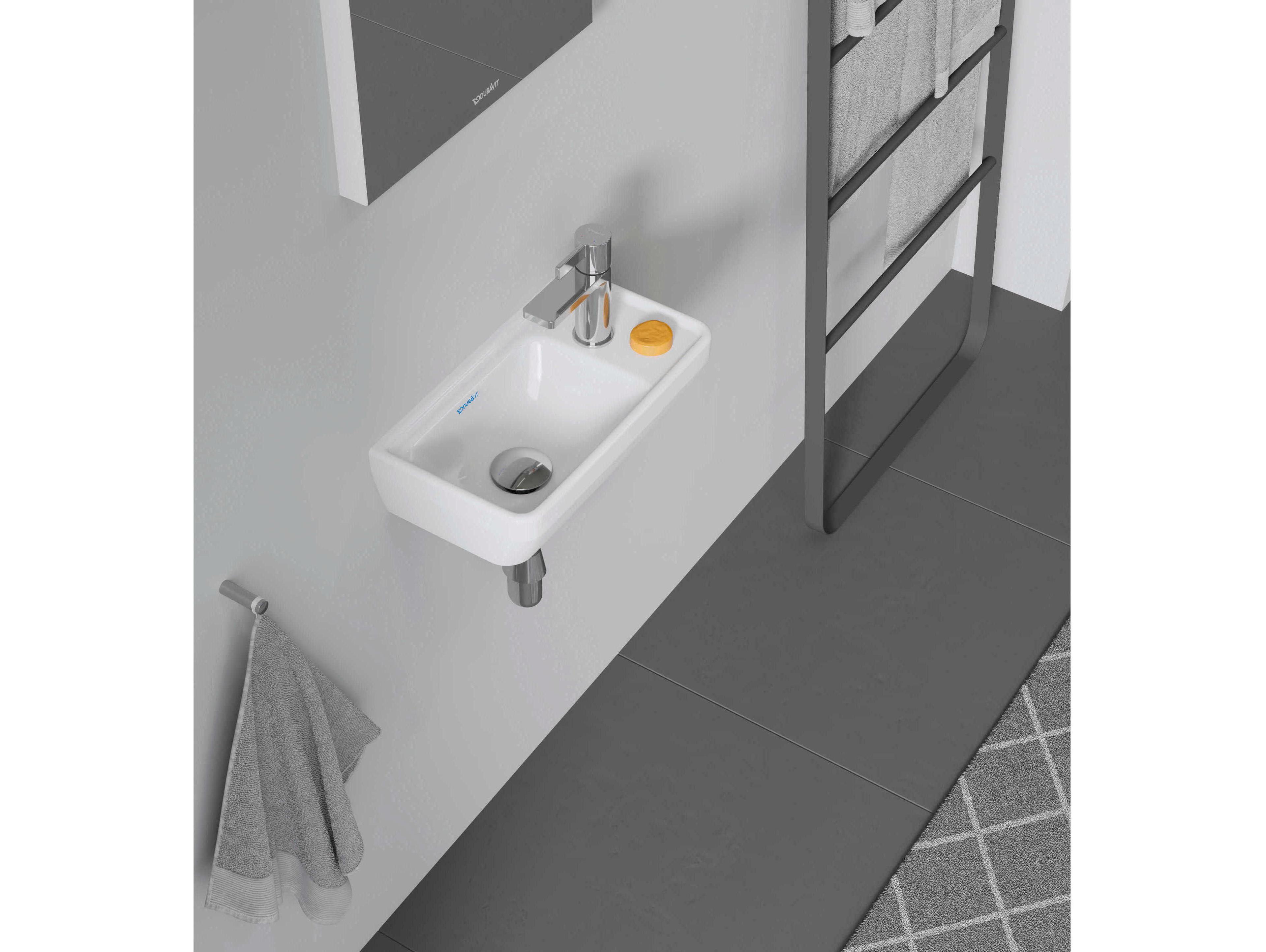 Duravit D-neo 16'' Ceramic White High Gloss Sink - With 1 Faucet hole