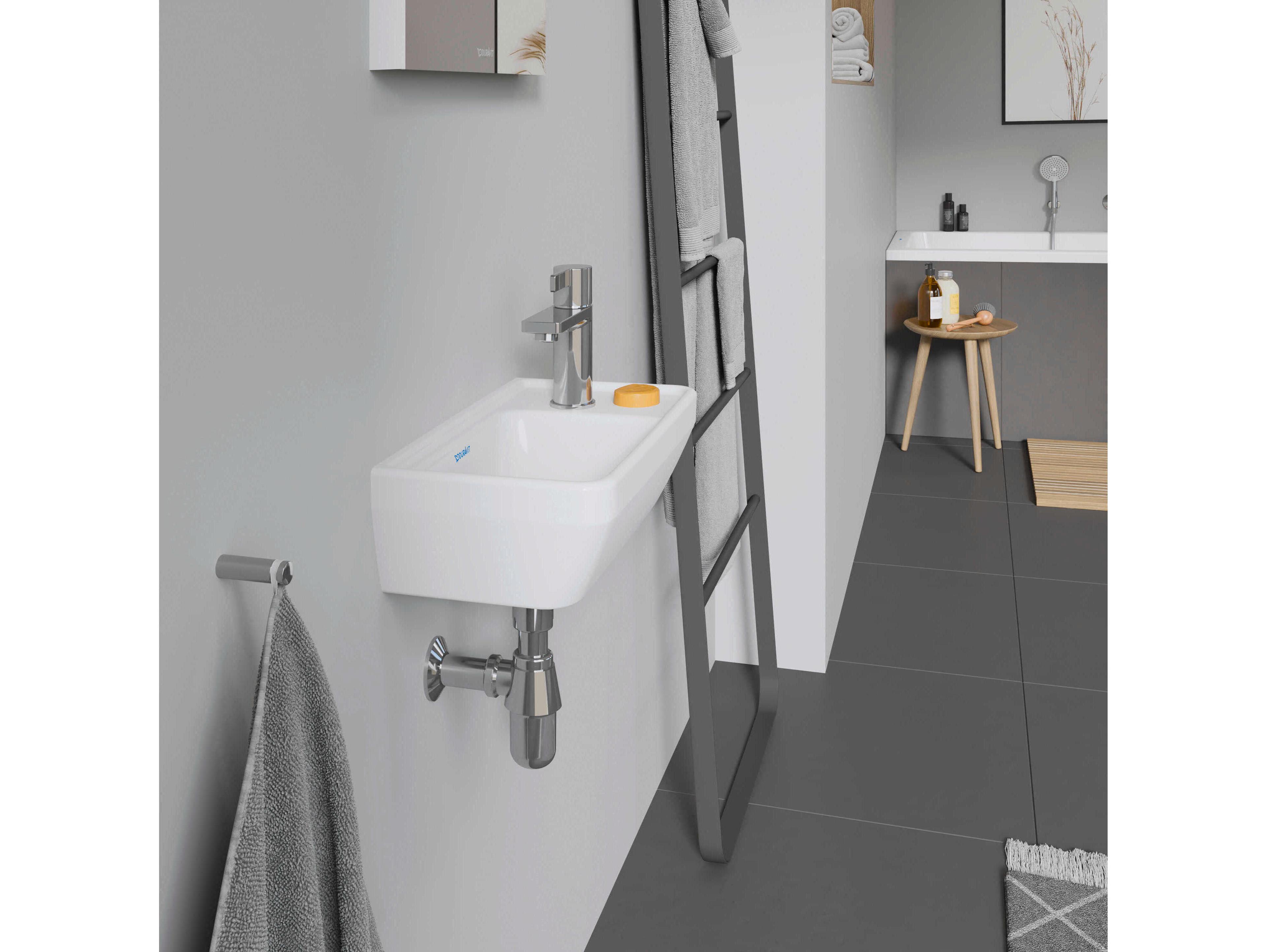 Duravit D-neo 16'' Ceramic White High Gloss Sink - With 1 Faucet hole