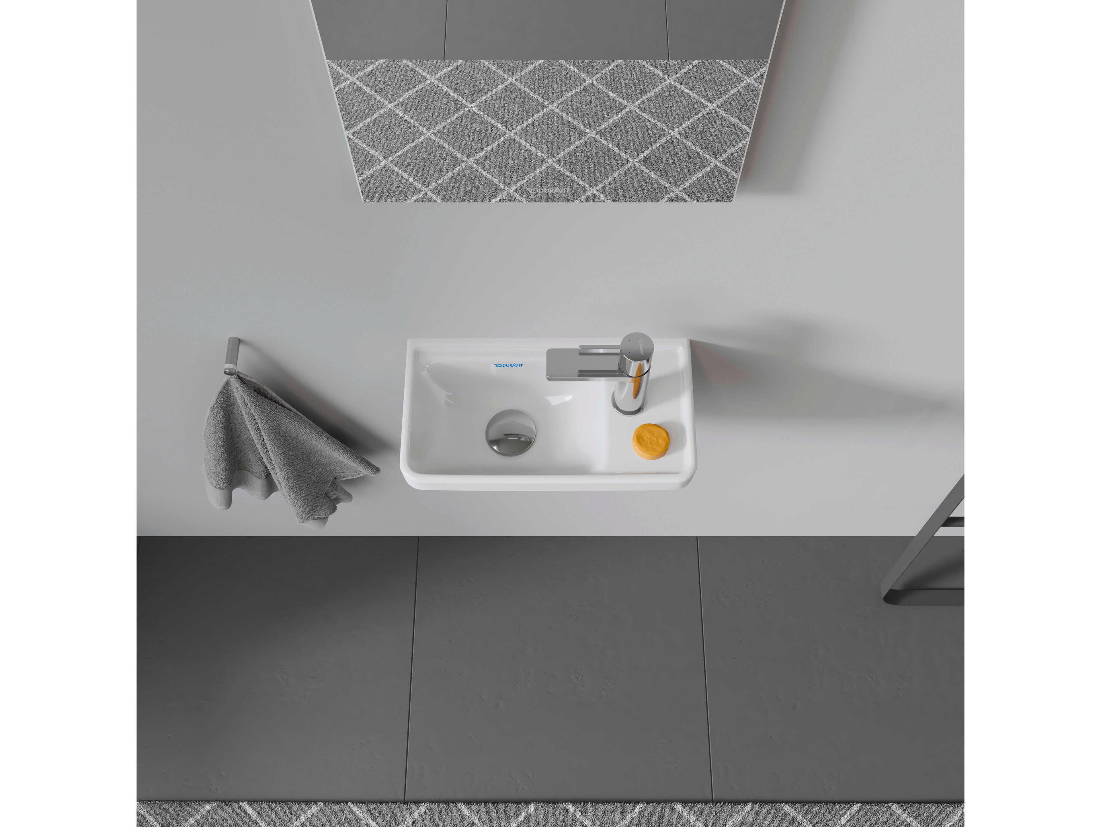 Duravit D-neo 16'' Ceramic White High Gloss Sink - With 1 Faucet hole