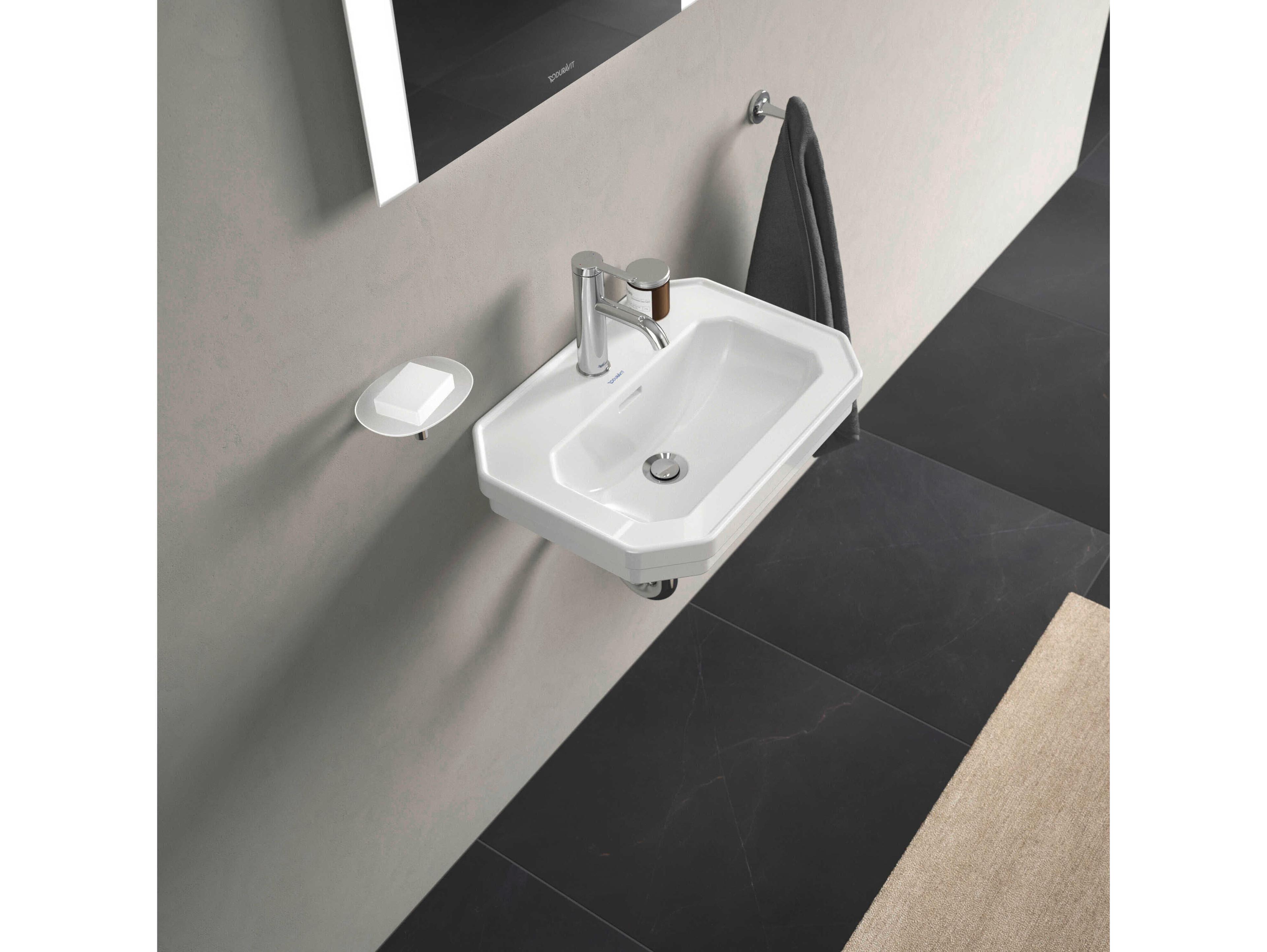 Duravit 1930 Series 20'' White High Gloss Sink with 1 faucet hole