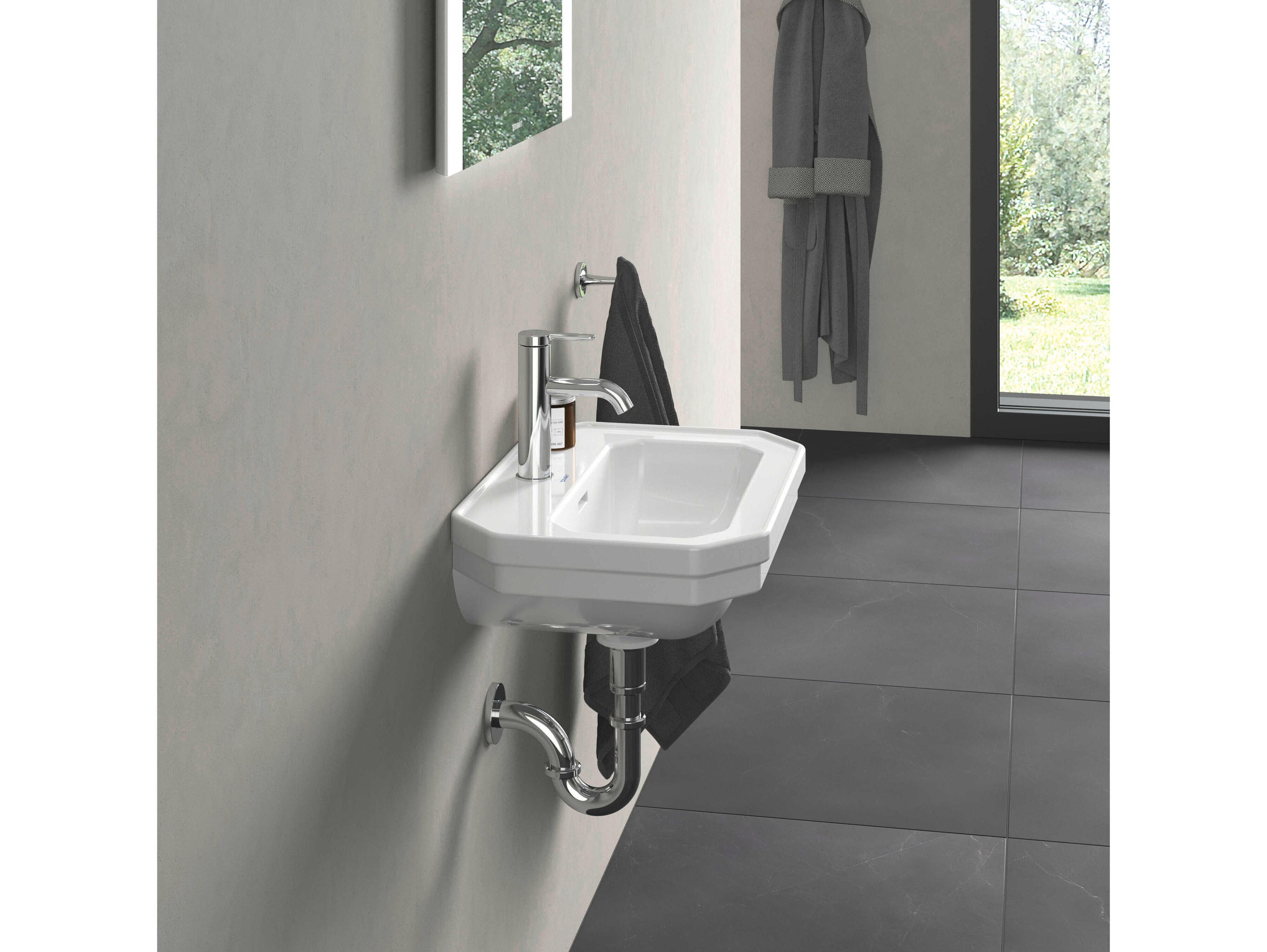 Duravit 1930 Series 20'' White High Gloss Sink with 1 faucet hole