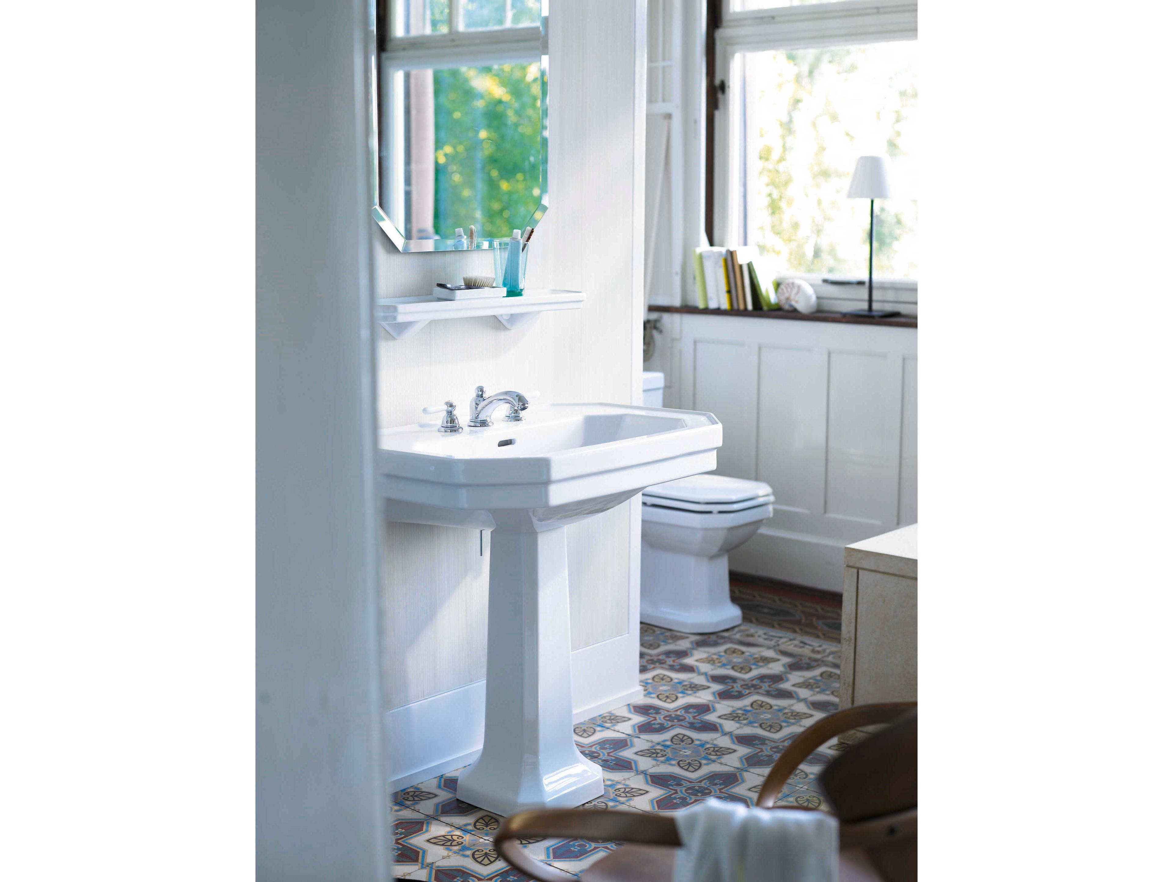 Duravit 1930 Series 12'' White High Gloss Pedestal