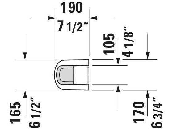 Duravit Durastyle 7'' Ceramic White High Gloss Pedestal
