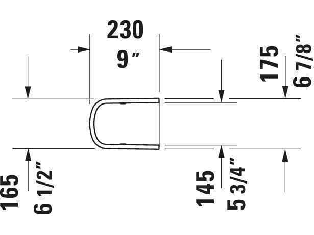 Duravit Durastyle 7'' Ceramic White High Gloss Siphon Cover