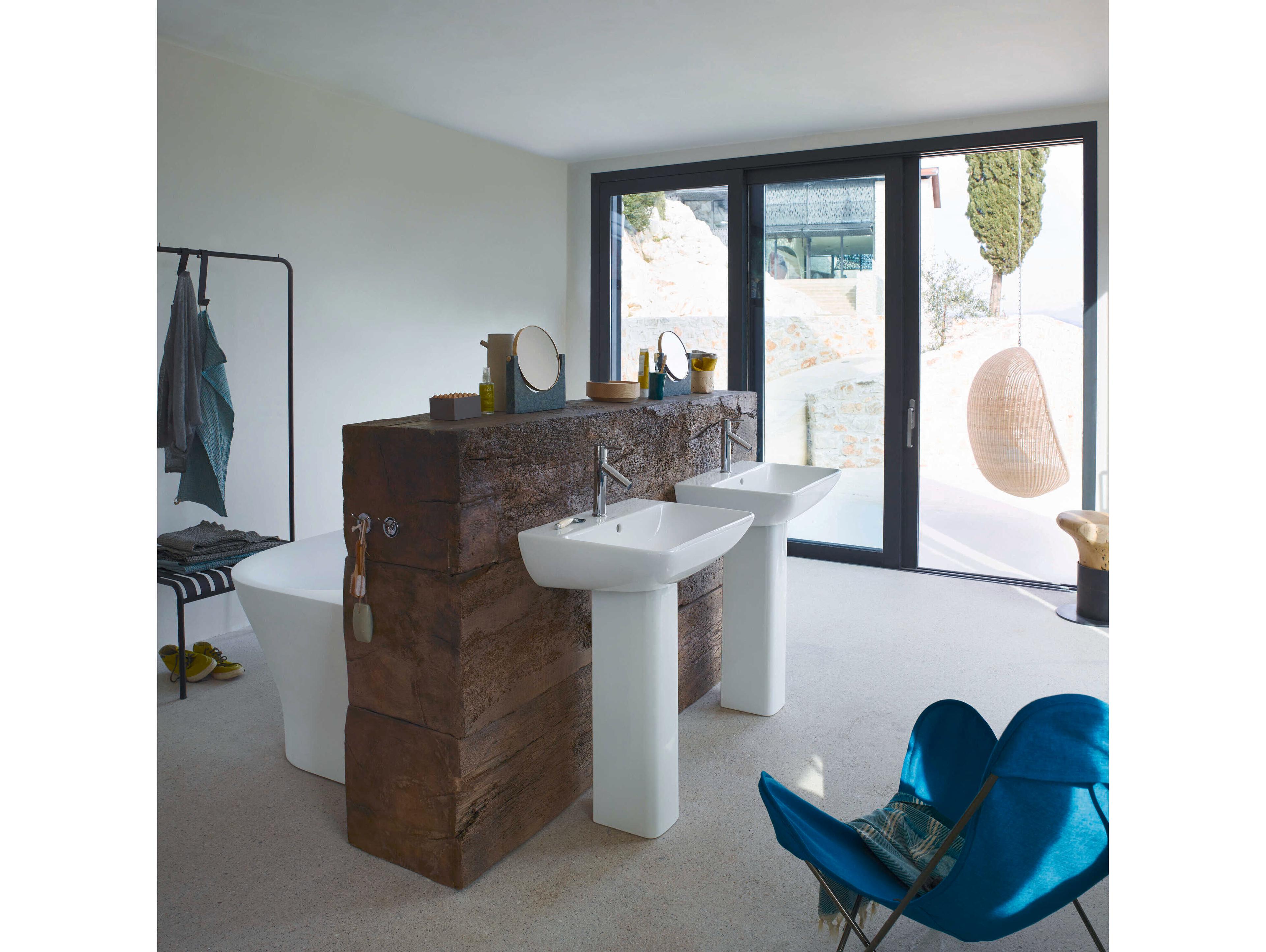 Duravit Me By Starck 7'' Ceramic White High Gloss Sink Pedestal