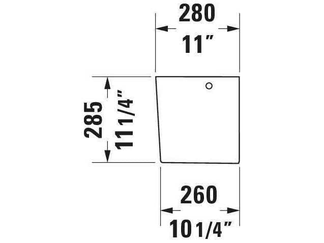 Duravit Duravit No.1 7'' White High Gloss Siphon Cover