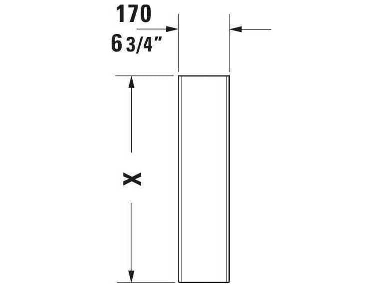 Duravit D-code Ceramic White High Gloss Pedestal