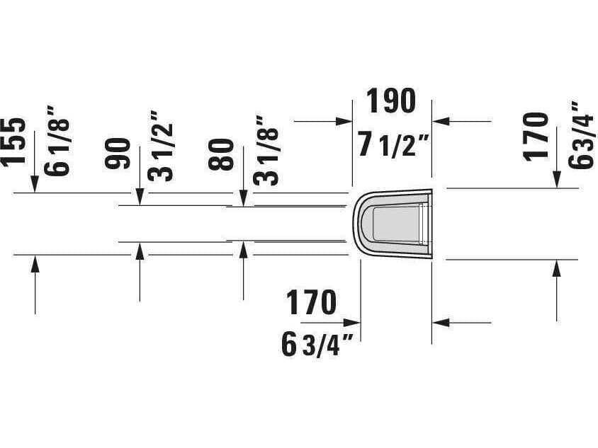 Duravit D-code Ceramic White High Gloss Pedestal