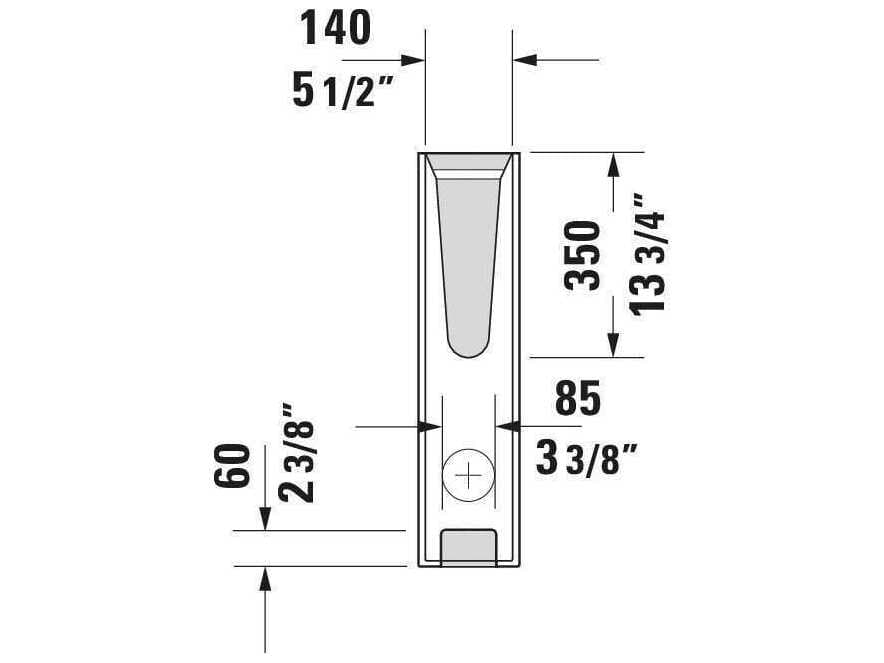 Duravit D-code Ceramic White High Gloss Pedestal