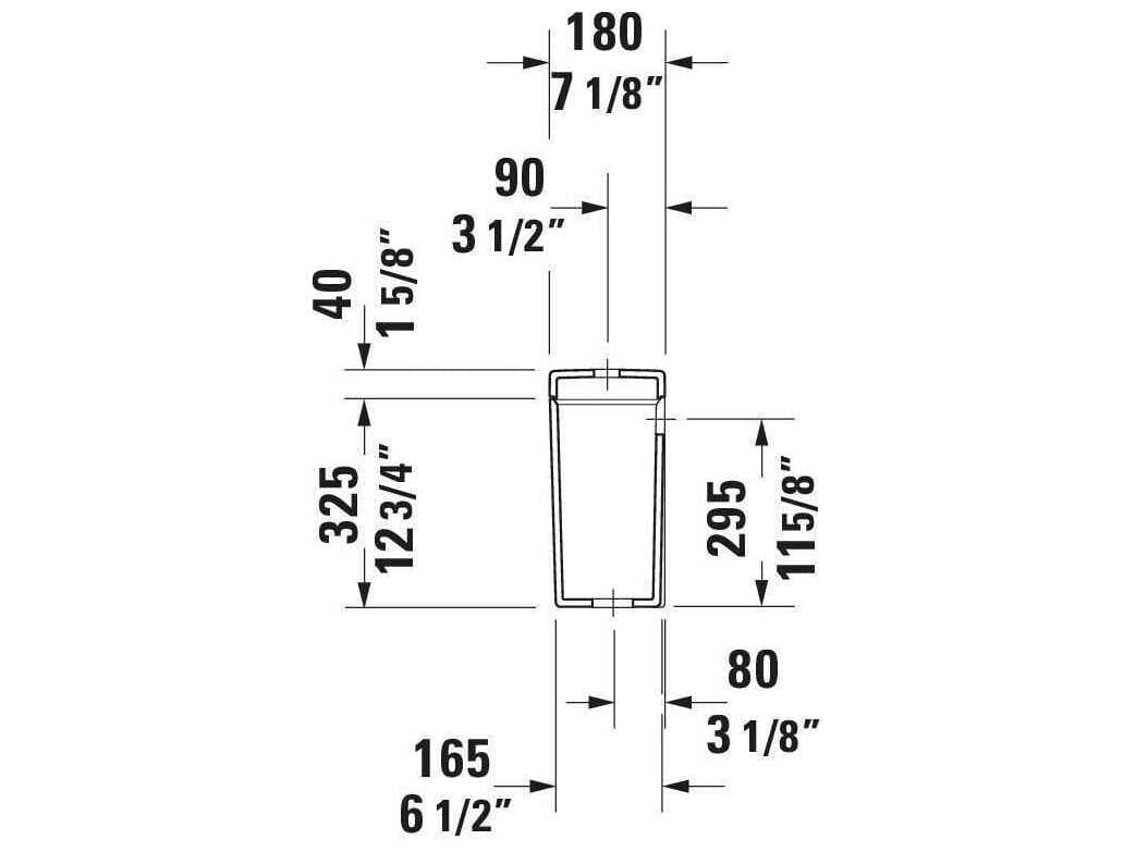 Duravit Starck 3 15'' Ceramic White Dual Flush Tank - 1.59 GPF