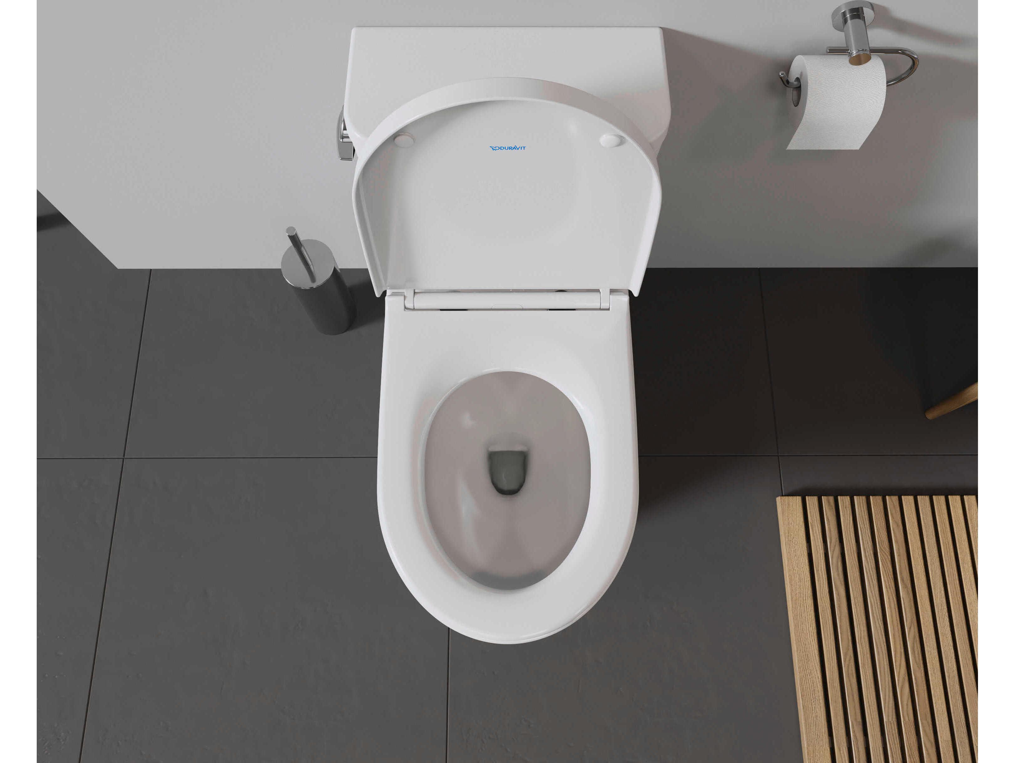 Duravit Duravit No.1 15'' Ceramic Single Flush White Tank - 1.27 GPF - Left-Hand Lever