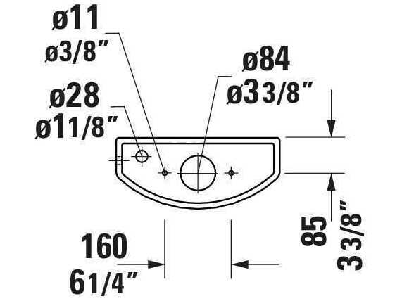 Duravit Duravit No.1 Pro Series 16'' Ceramic White Tank - Left Side Lever