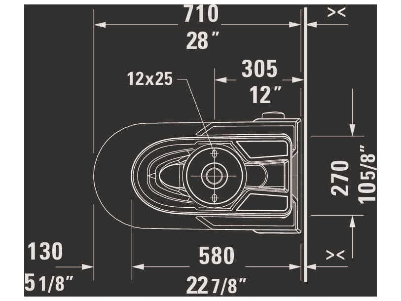 Duravit D-neo 16'' Ceramic White High Gloss Single Flush Toilet - Right Lever
