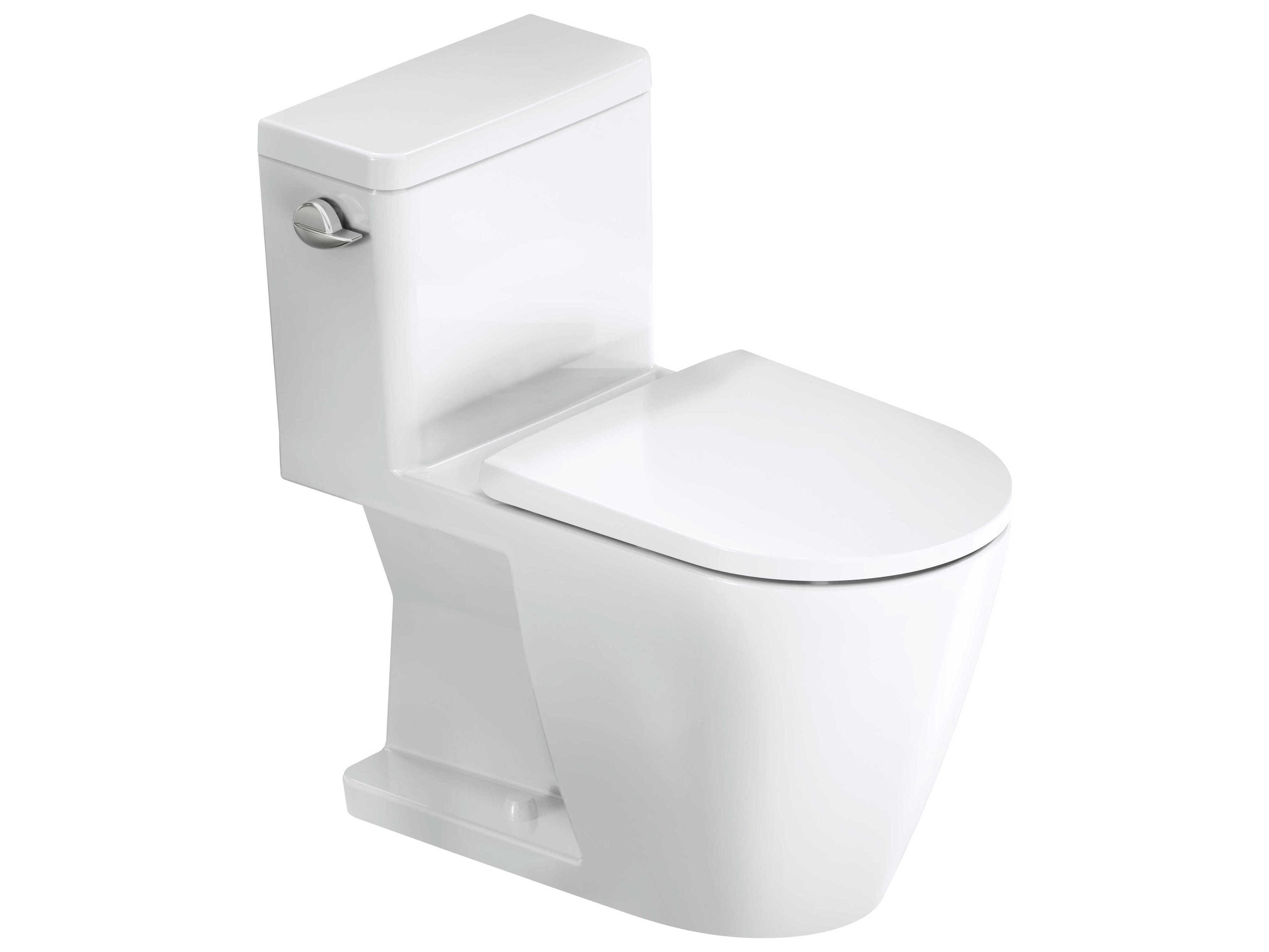Duravit D-neo 16'' Ceramic White High Gloss Single Flush Toilet - Left Lever - HygieneGlaze